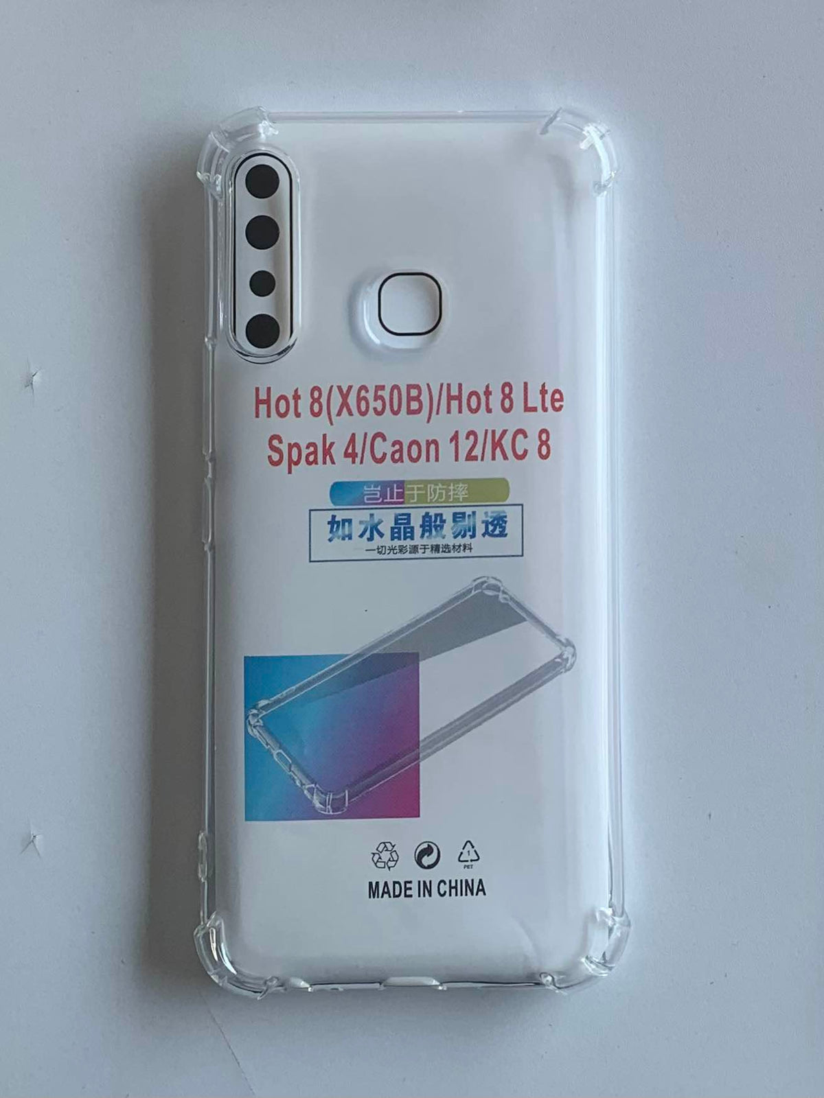 INFINIX Crystal Clear Transparent Shockproof Mobile Back Cover