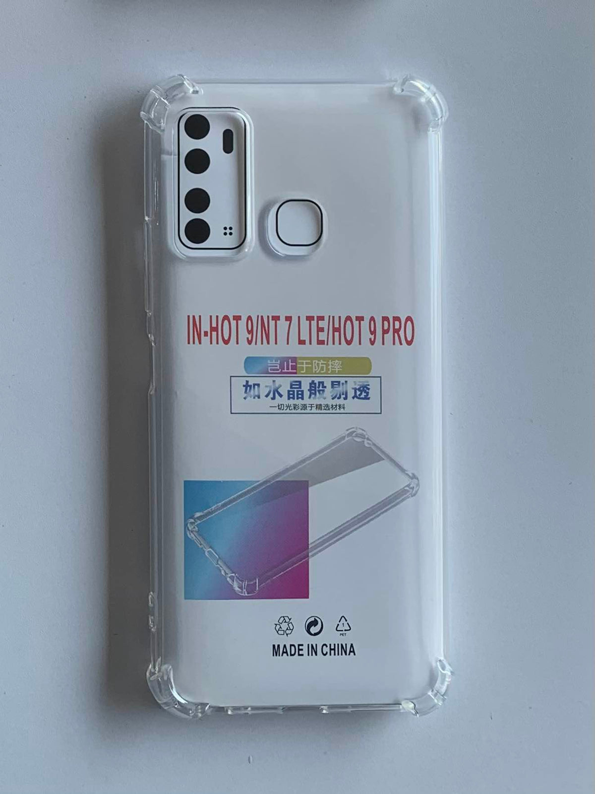 INFINIX Crystal Clear Transparent Shockproof Mobile Back Cover
