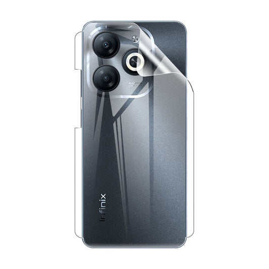 INFINIX Skin/Jelly Back Protector Crystal Clear TPU Hydrogel & Scratch-Resistant | 360 protection