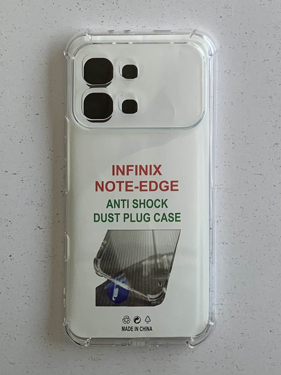 INFINIX Crystal Clear Transparent Shockproof Mobile Back Cover