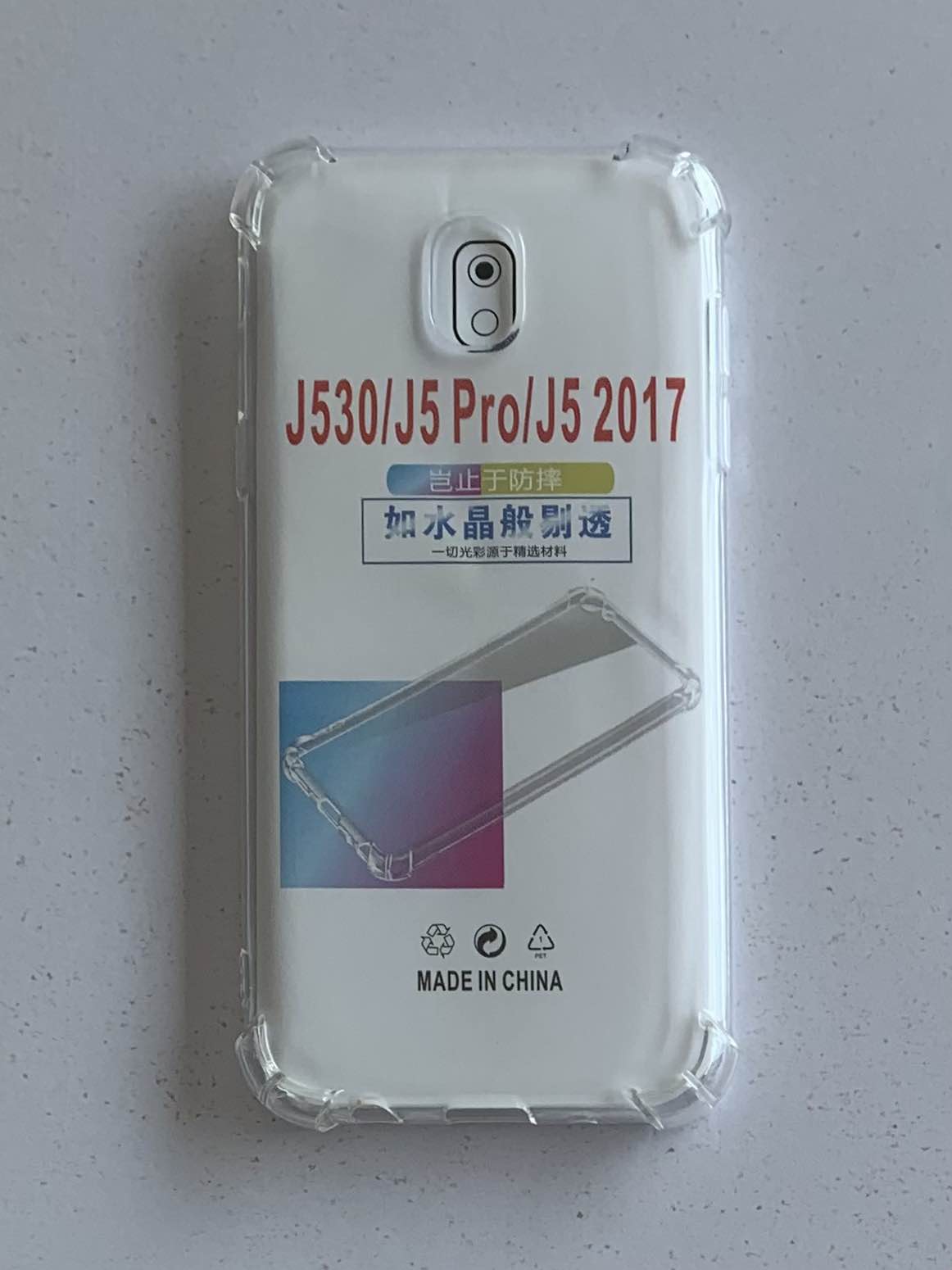 SAMSUNG Crystal Clear Transparent Shockproof Mobile Back Cover