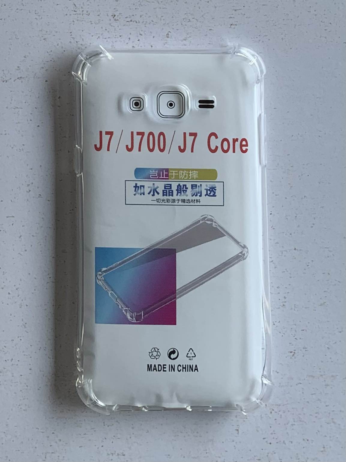 SAMSUNG Crystal Clear Transparent Shockproof Mobile Back Cover