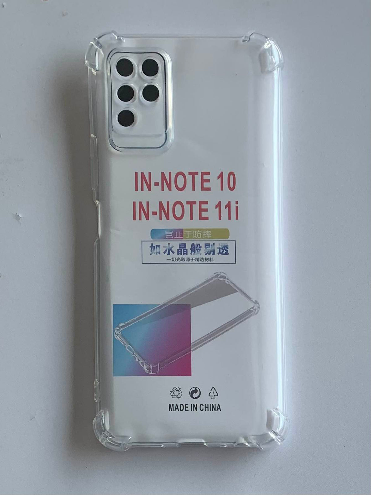 INFINIX Crystal Clear Transparent Shockproof Mobile Back Cover