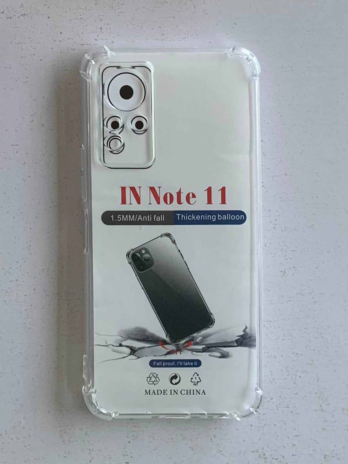INFINIX Crystal Clear Transparent Shockproof Mobile Back Cover