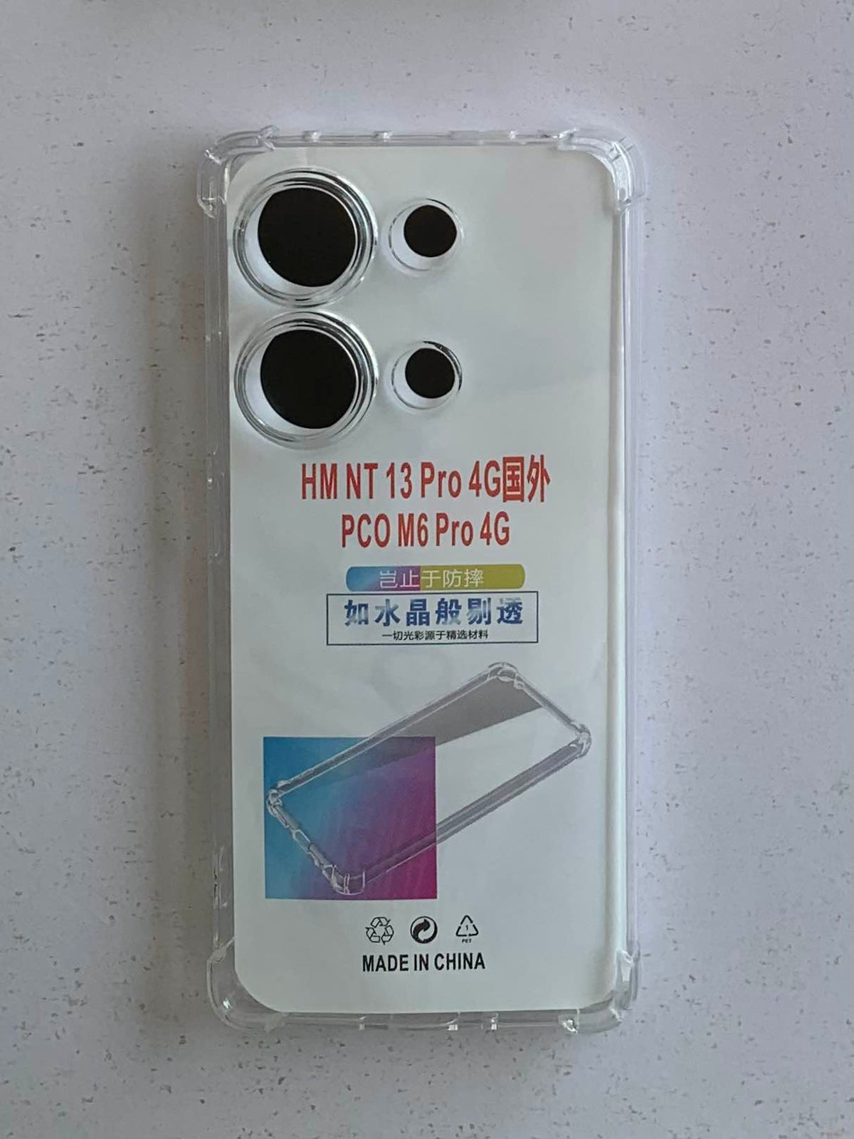 REDMI / XIAOMI Crystal Clear Transparent Shockproof Mobile Back Cover