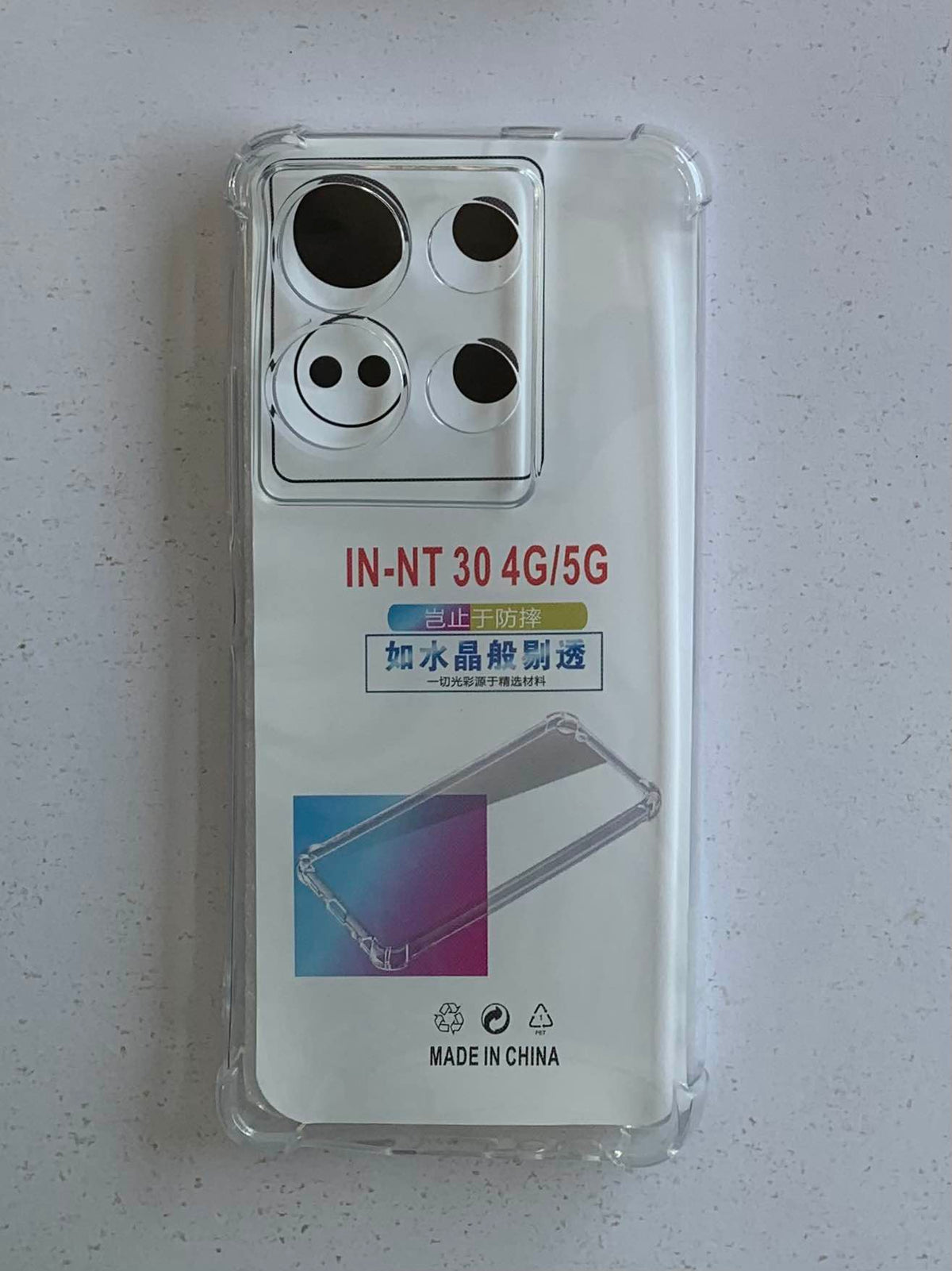 INFINIX Crystal Clear Transparent Shockproof Mobile Back Cover