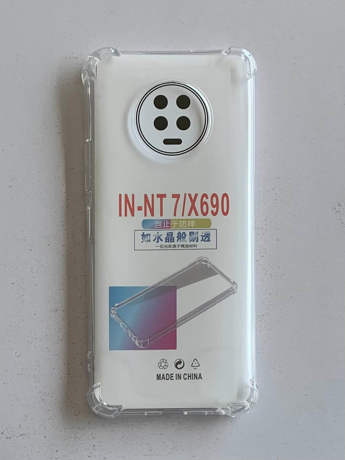 INFINIX Crystal Clear Transparent Shockproof Mobile Back Cover