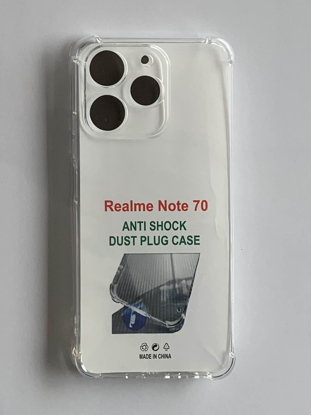 REALME Crystal Clear Transparent Shockproof Mobile Back Cover