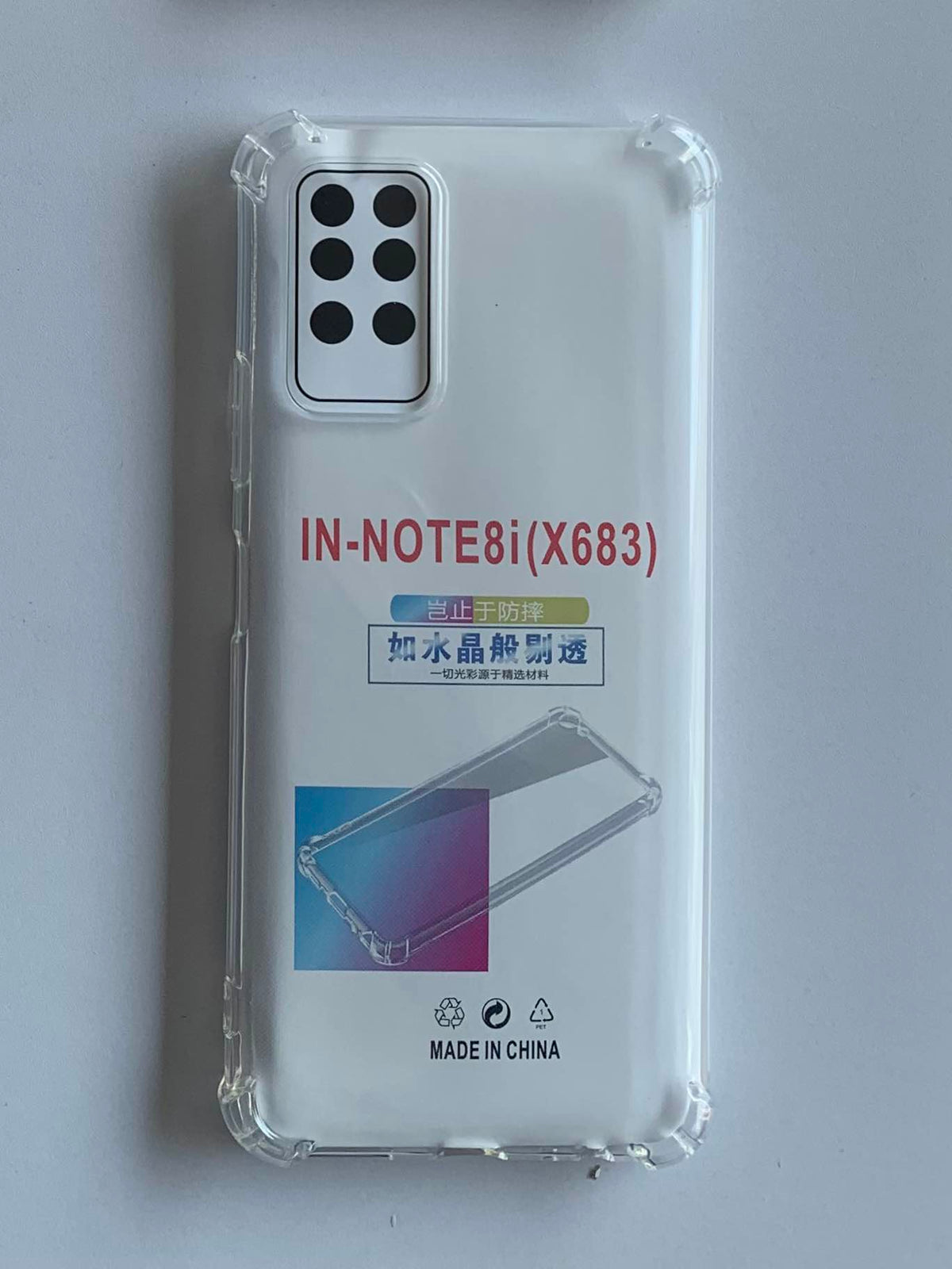 INFINIX Crystal Clear Transparent Shockproof Mobile Back Cover