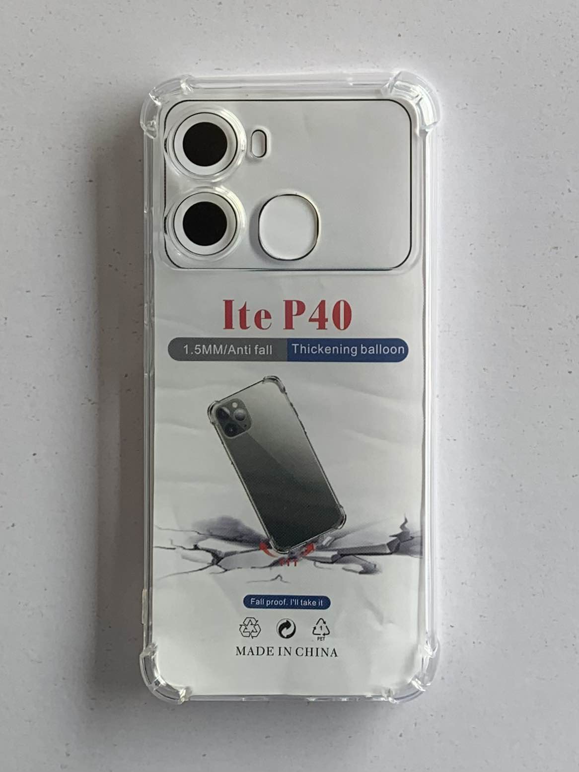 ITEL Crystal Clear Transparent Shockproof Mobile Back Cover