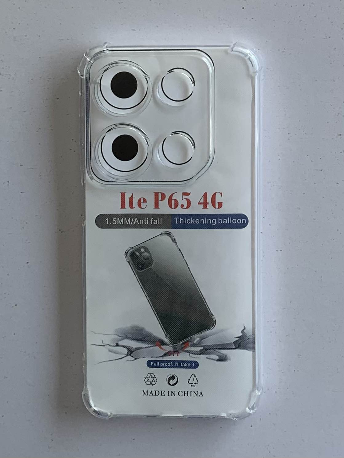 ITEL Crystal Clear Transparent Shockproof Mobile Back Cover