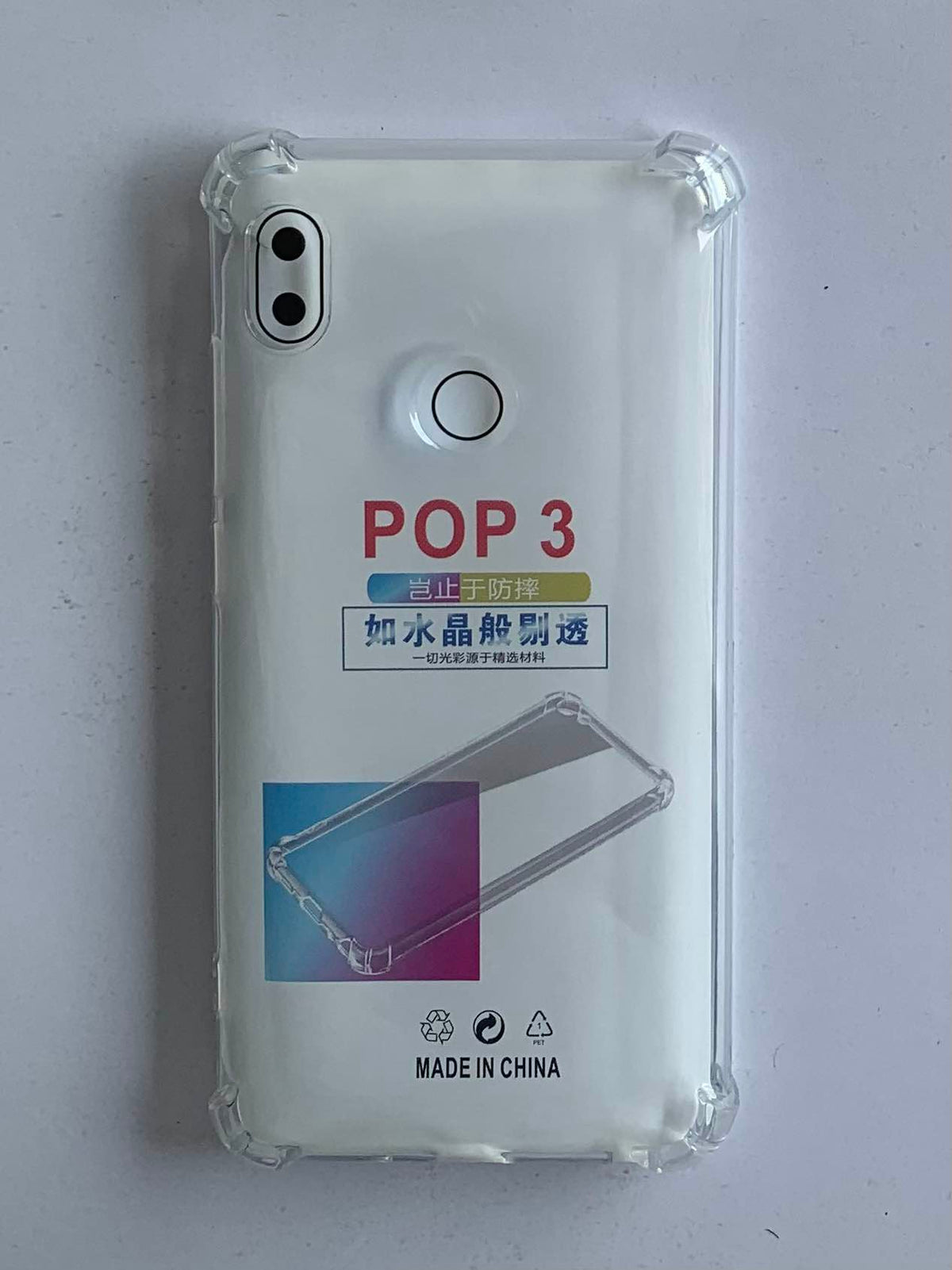 TECNO Crystal Clear Transparent Shockproof Mobile Back Cover