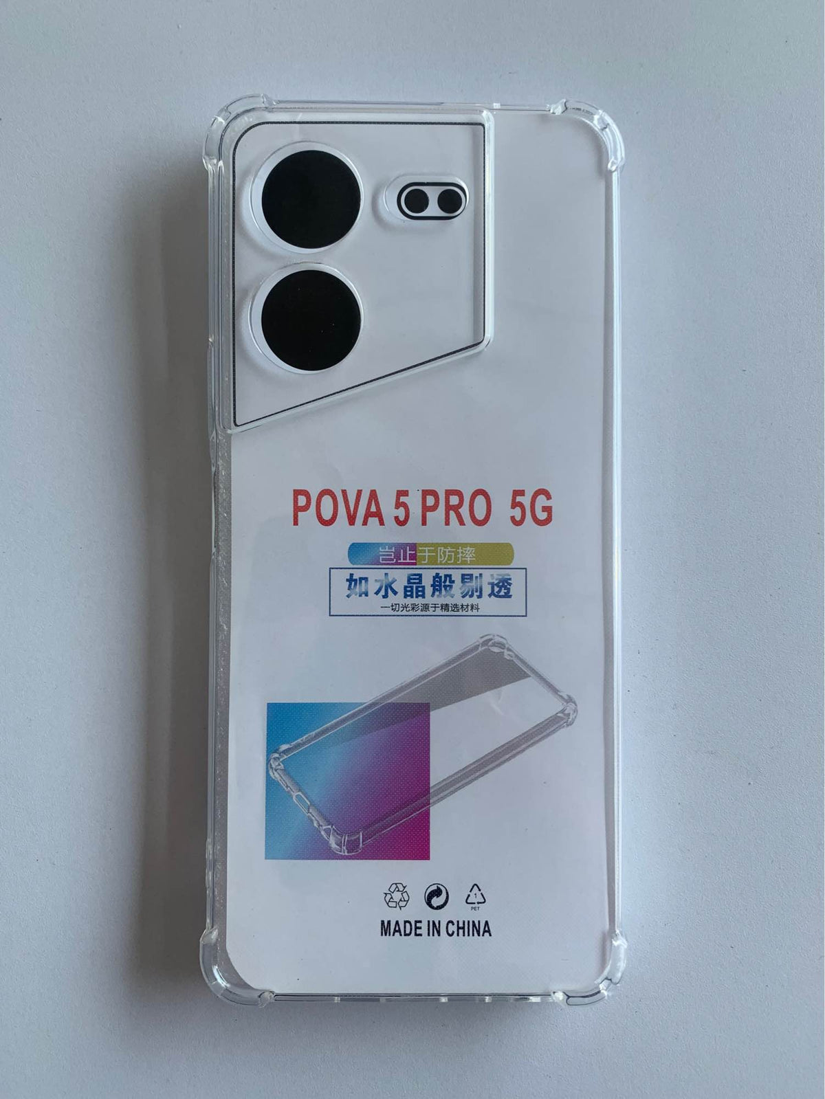 TECNO Crystal Clear Transparent Shockproof Mobile Back Cover