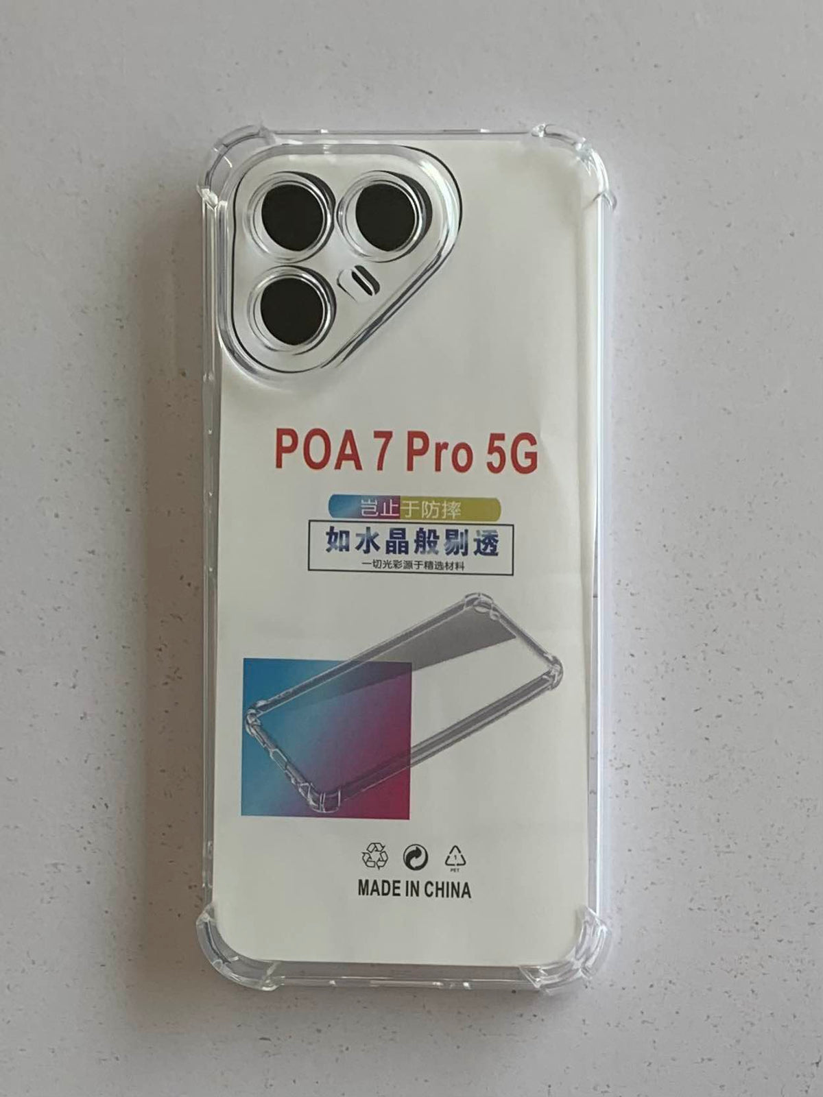 TECNO Crystal Clear Transparent Shockproof Mobile Back Cover