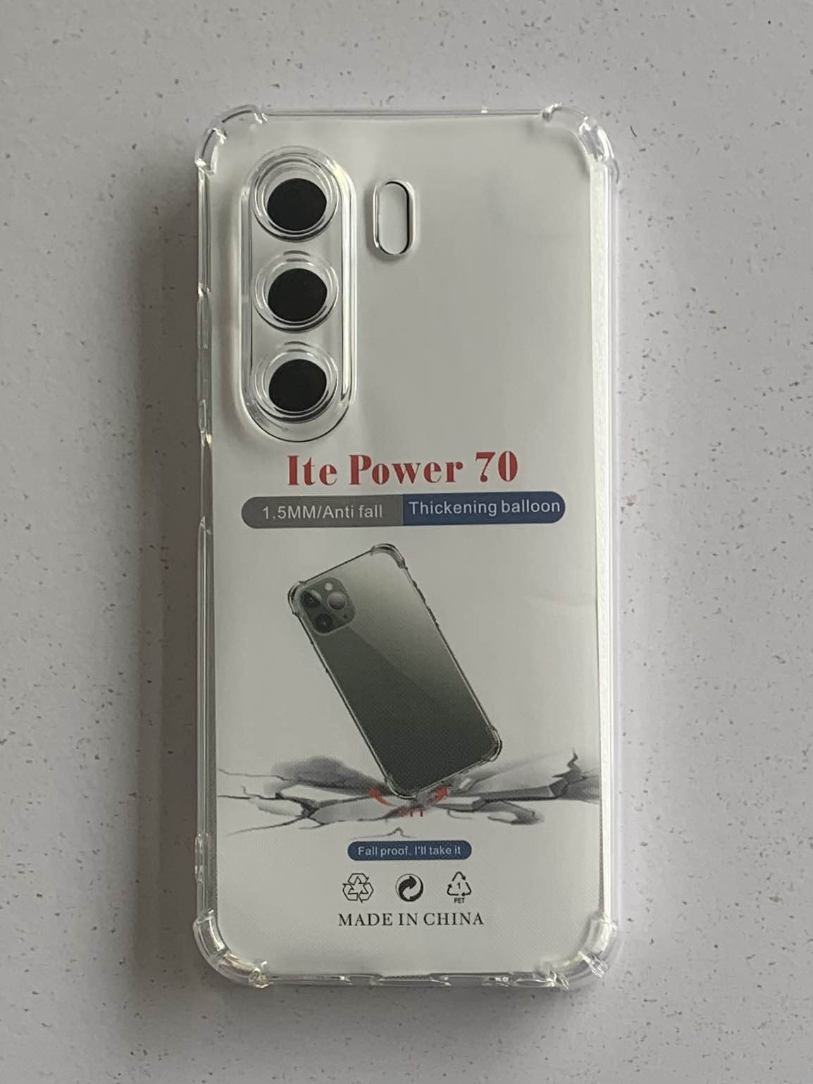 ITEL Crystal Clear Transparent Shockproof Mobile Back Cover
