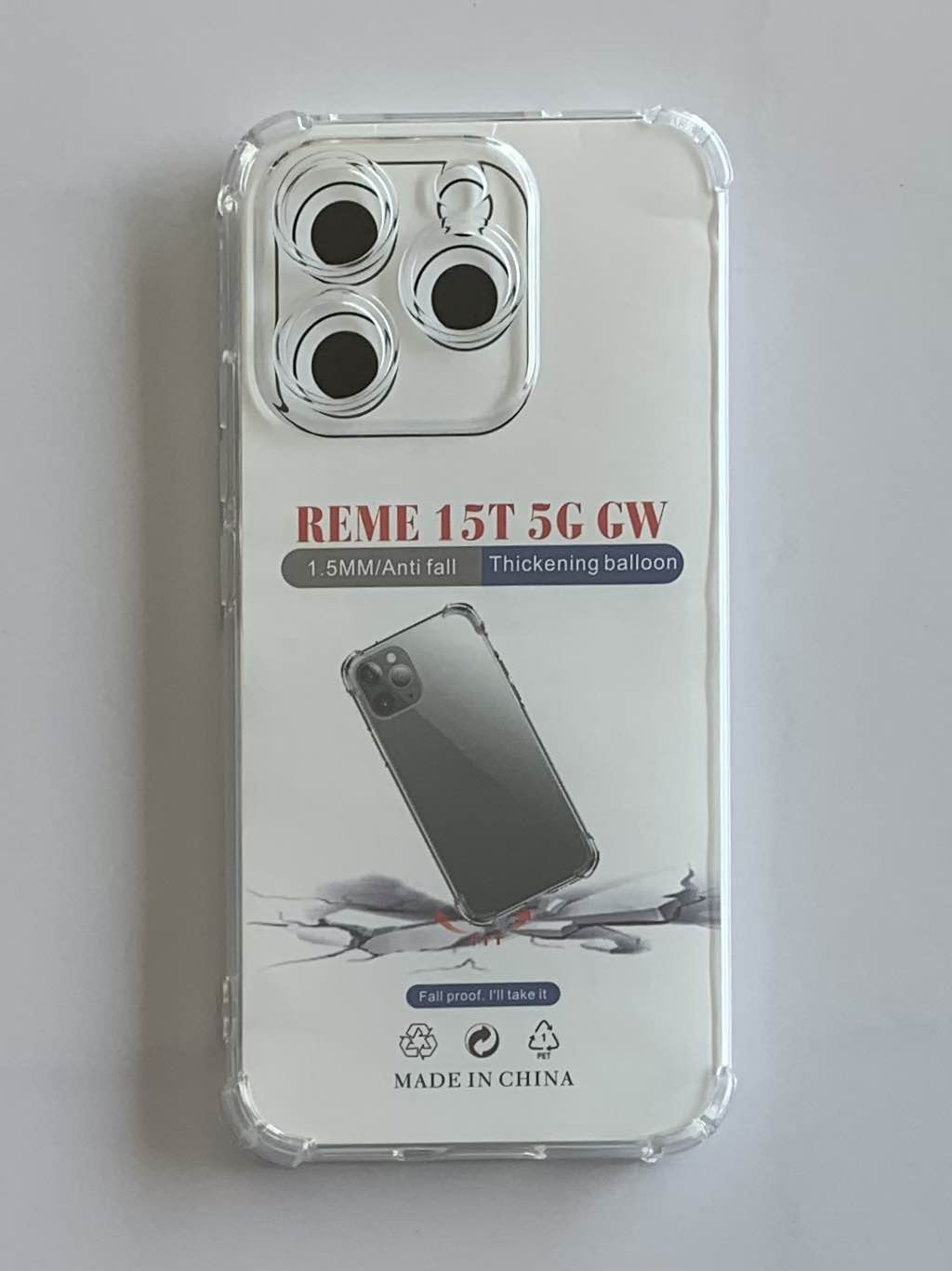 REALME Crystal Clear Transparent Shockproof Mobile Back Cover