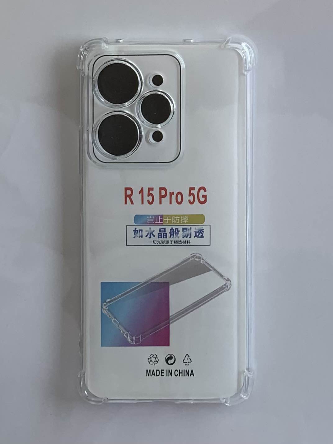 REALME Crystal Clear Transparent Shockproof Mobile Back Cover