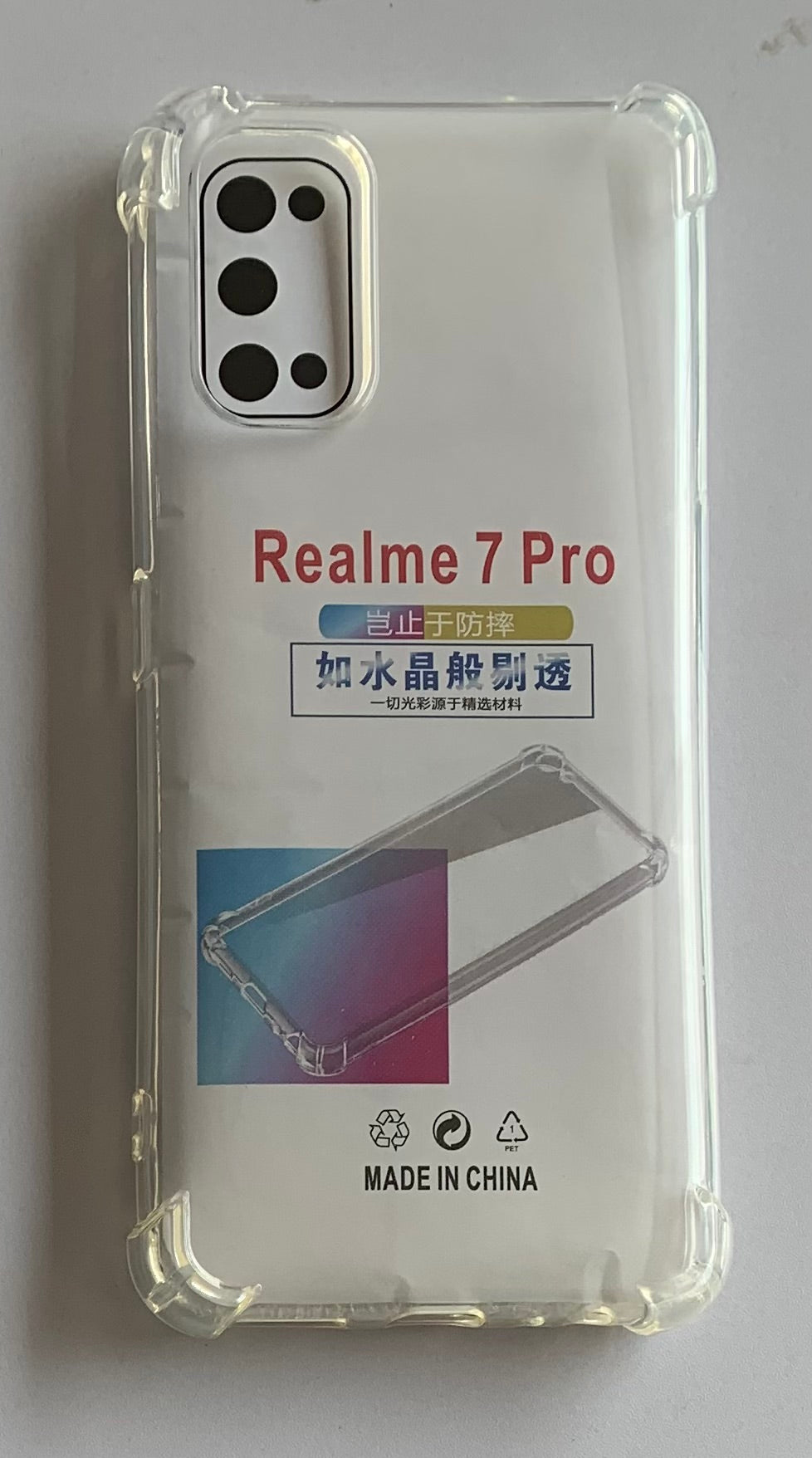 REALME Crystal Clear Transparent Shockproof Mobile Back Cover