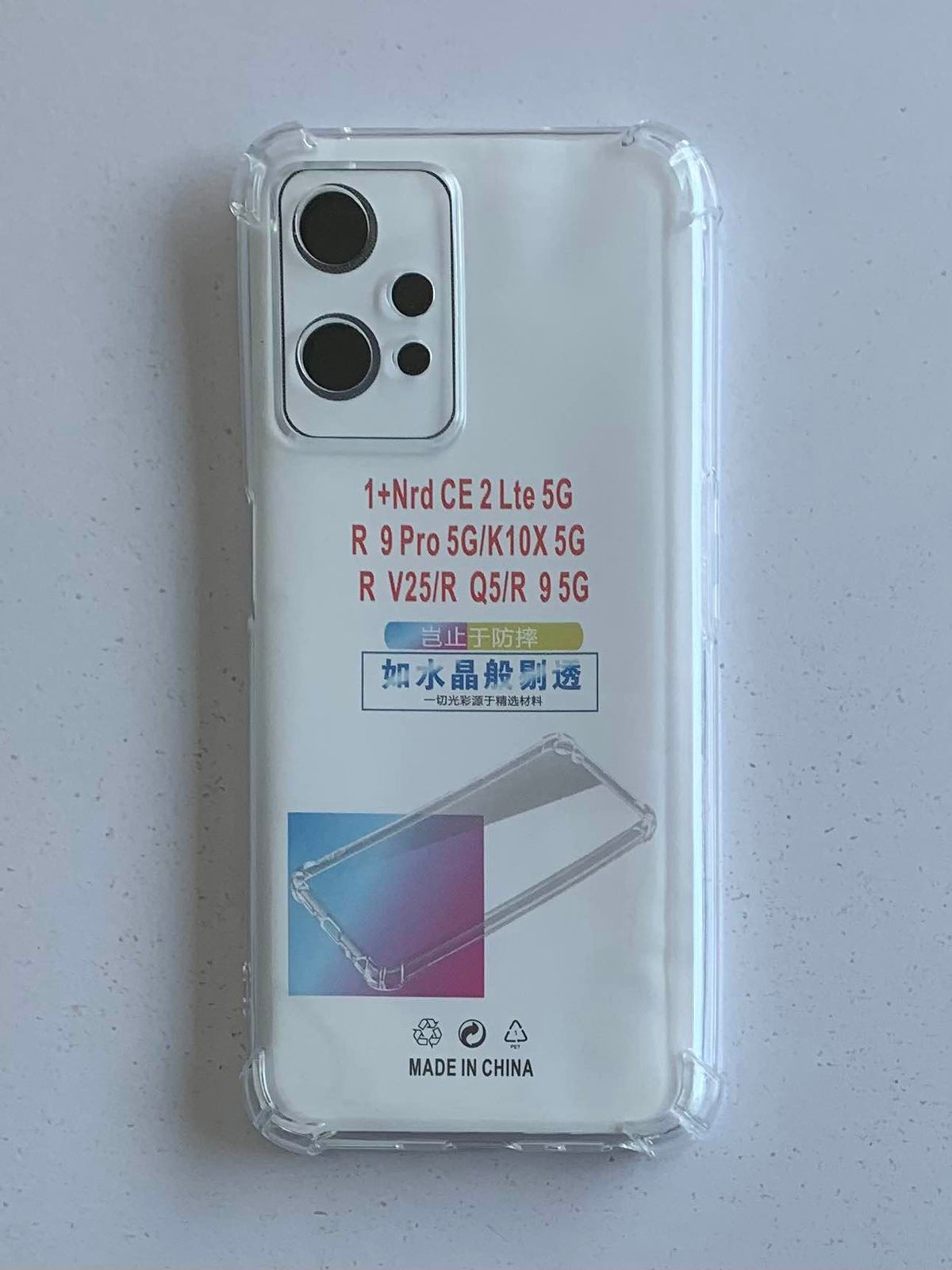 REALME Crystal Clear Transparent Shockproof Mobile Back Cover