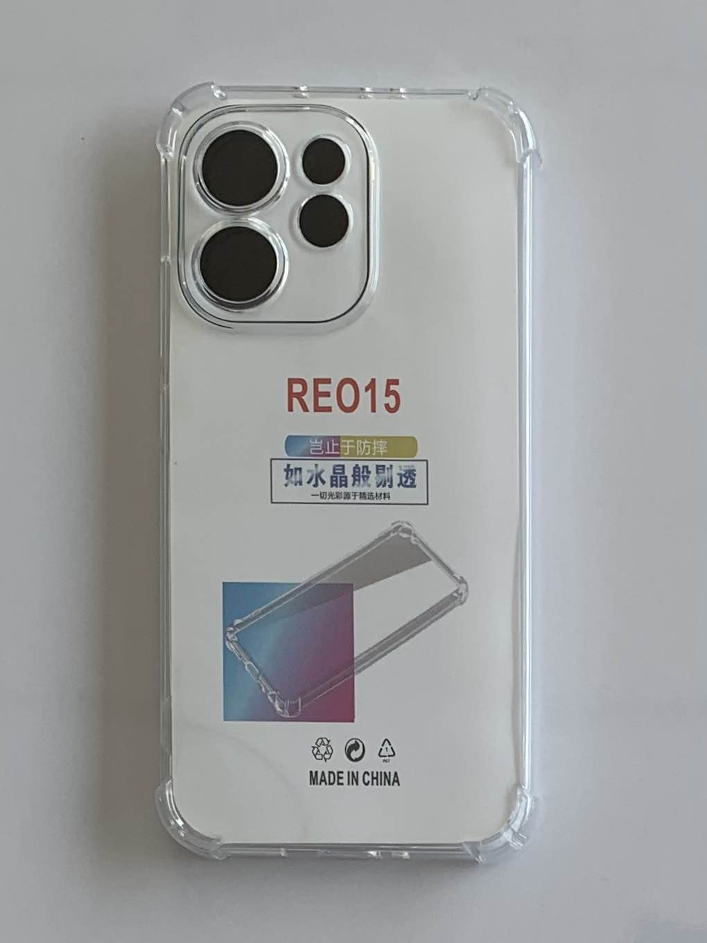 OPPO Crystal Clear Transparent Shockproof Imported TPU Mobile Back Cover