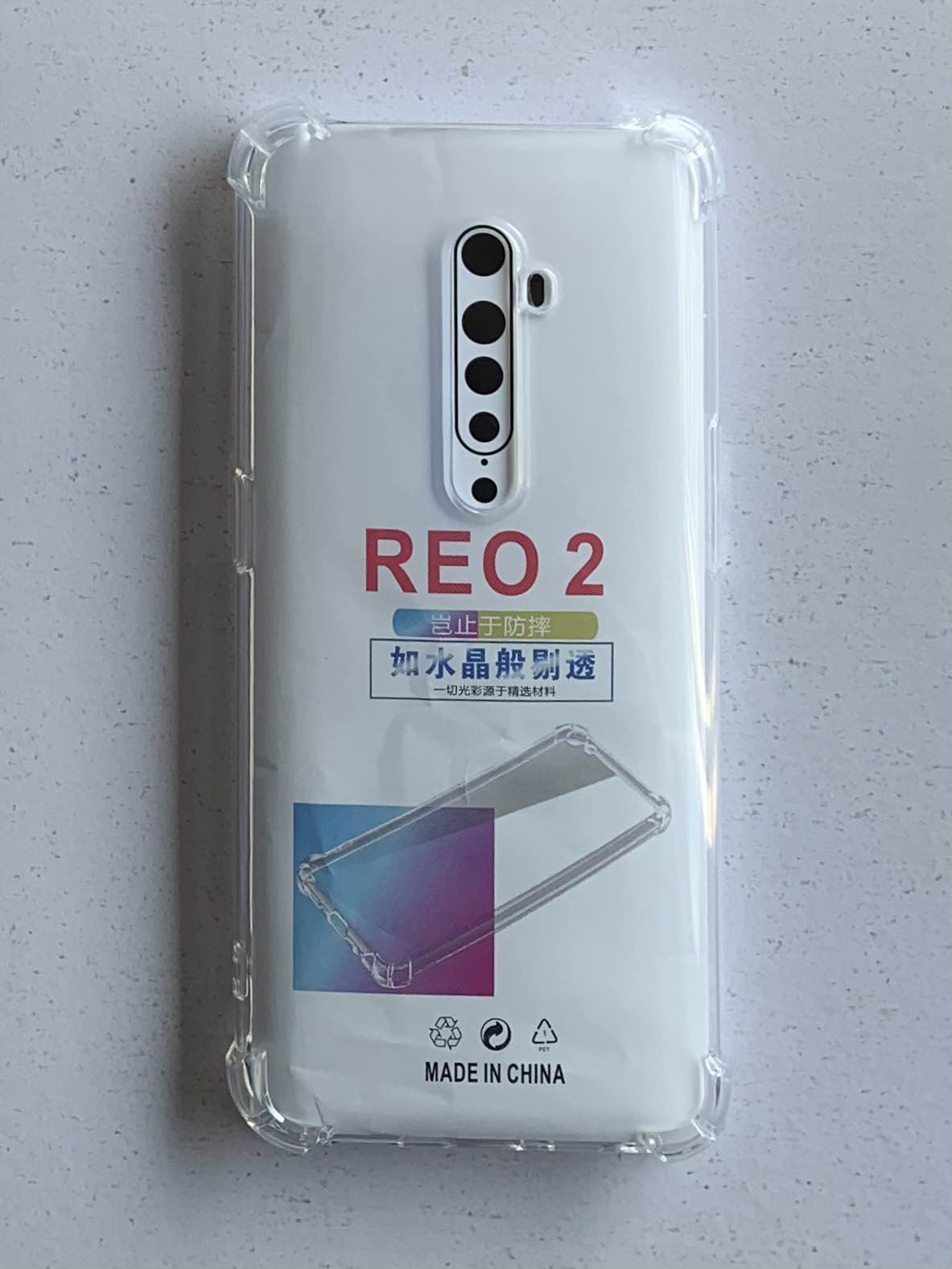 OPPO Crystal Clear Transparent Shockproof Imported TPU Mobile Back Cover