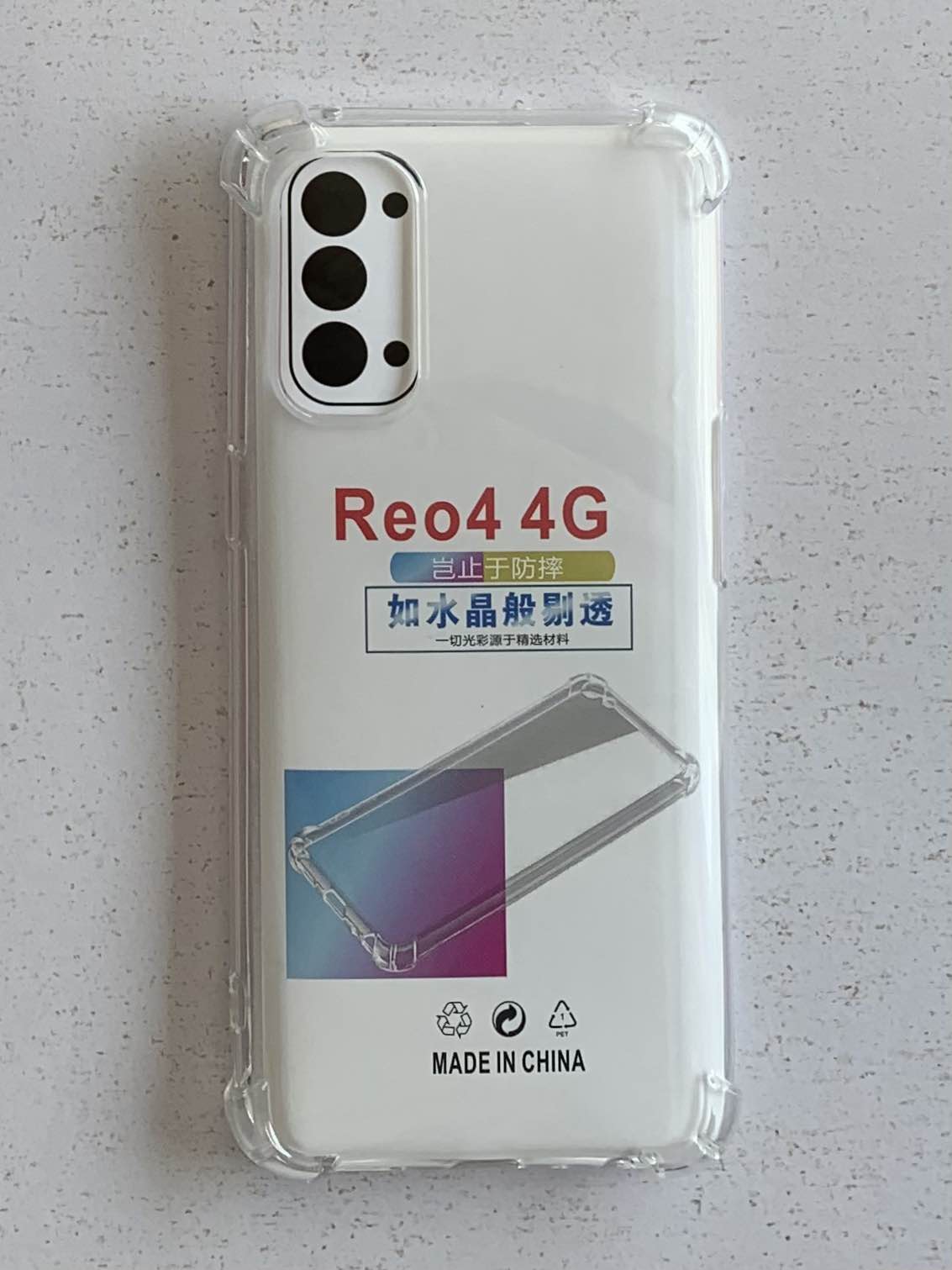 OPPO Crystal Clear Transparent Shockproof Imported TPU Mobile Back Cover