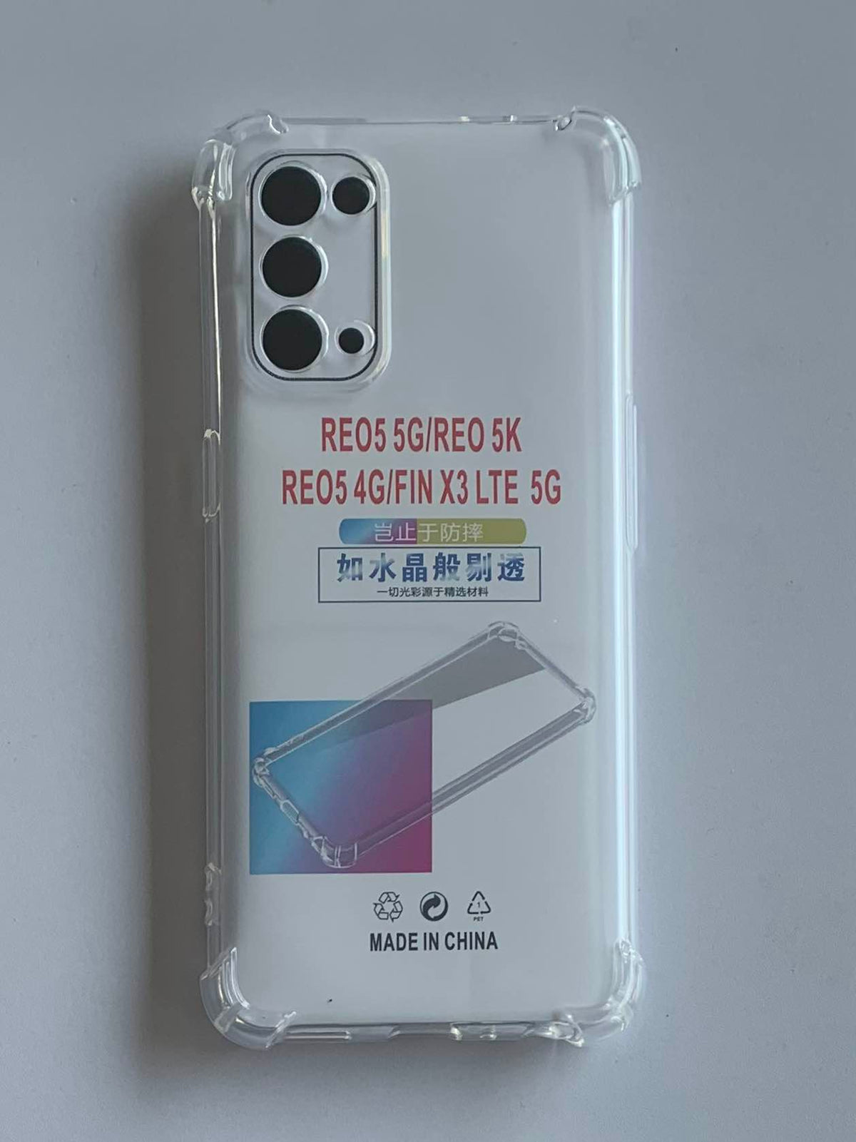 OPPO Crystal Clear Transparent Shockproof Imported TPU Mobile Back Cover