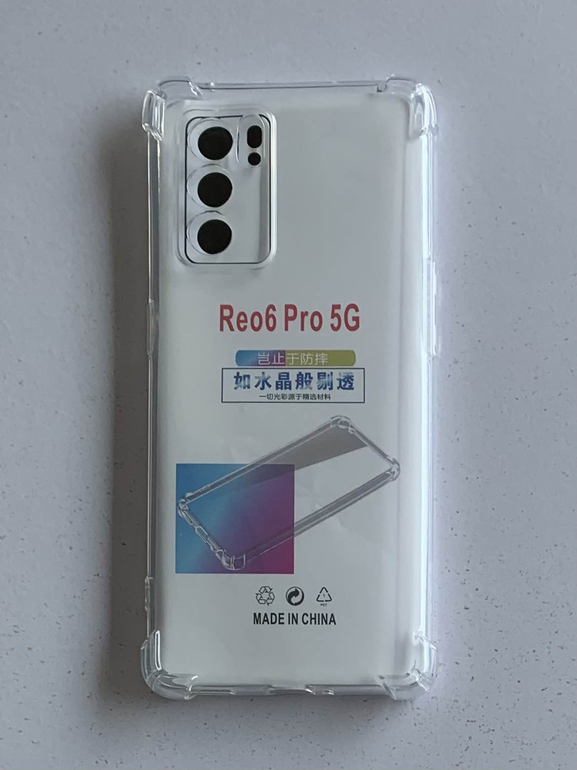 OPPO Crystal Clear Transparent Shockproof Imported TPU Mobile Back Cover