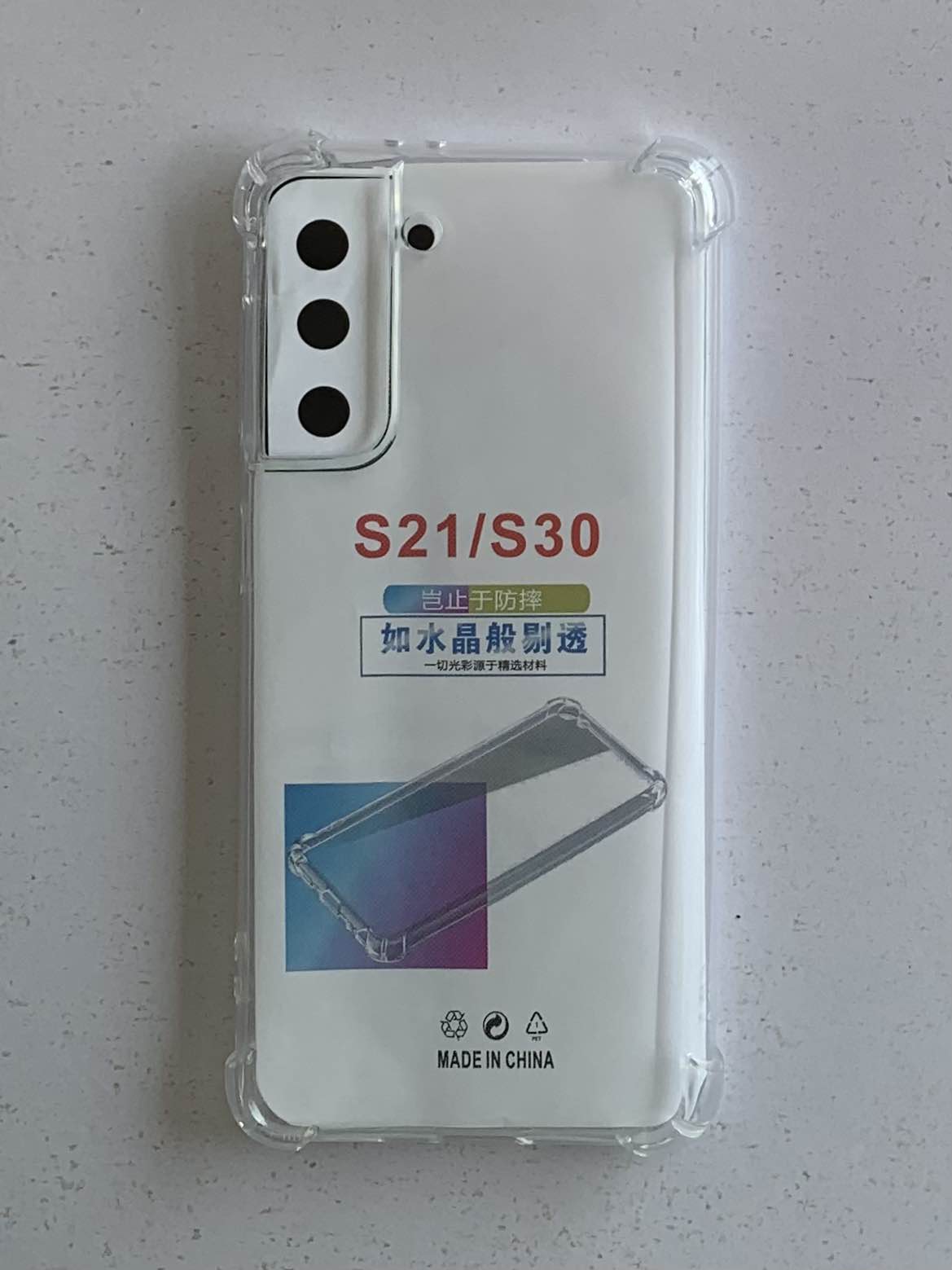 SAMSUNG Crystal Clear Transparent Shockproof Mobile Back Cover