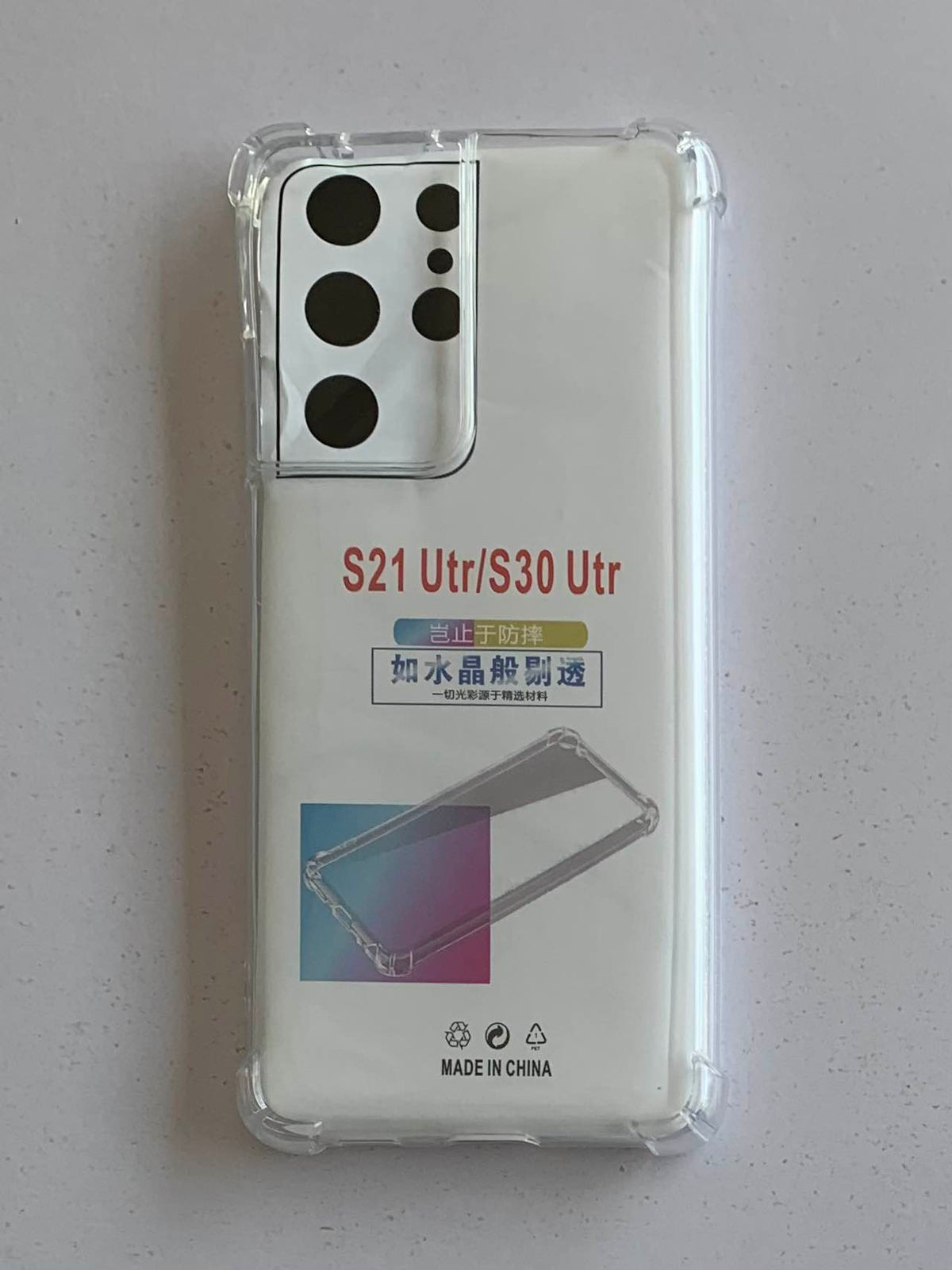 SAMSUNG Crystal Clear Transparent Shockproof Mobile Back Cover