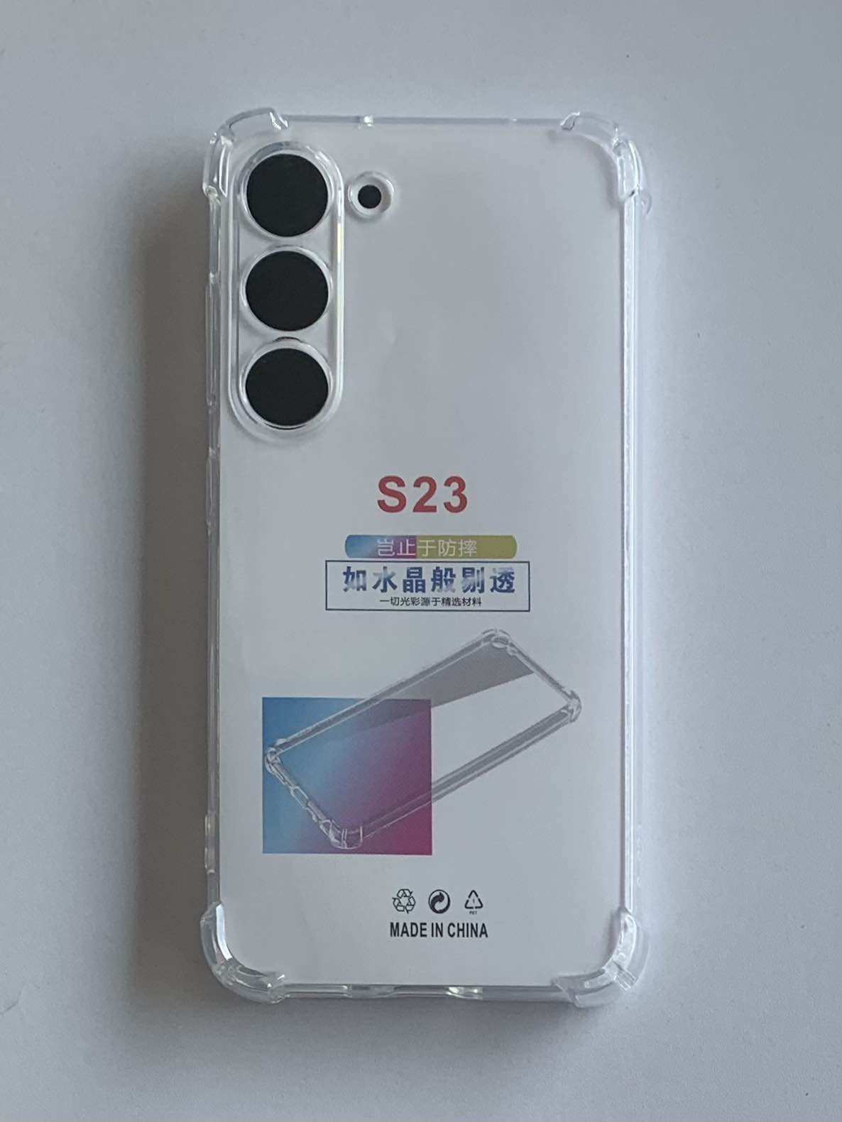 SAMSUNG Crystal Clear Transparent Shockproof Mobile Back Cover