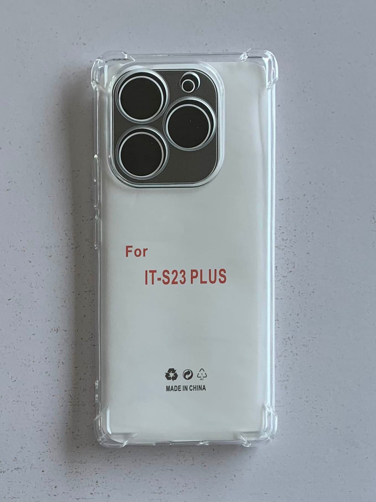 ITEL Crystal Clear Transparent Shockproof Mobile Back Cover