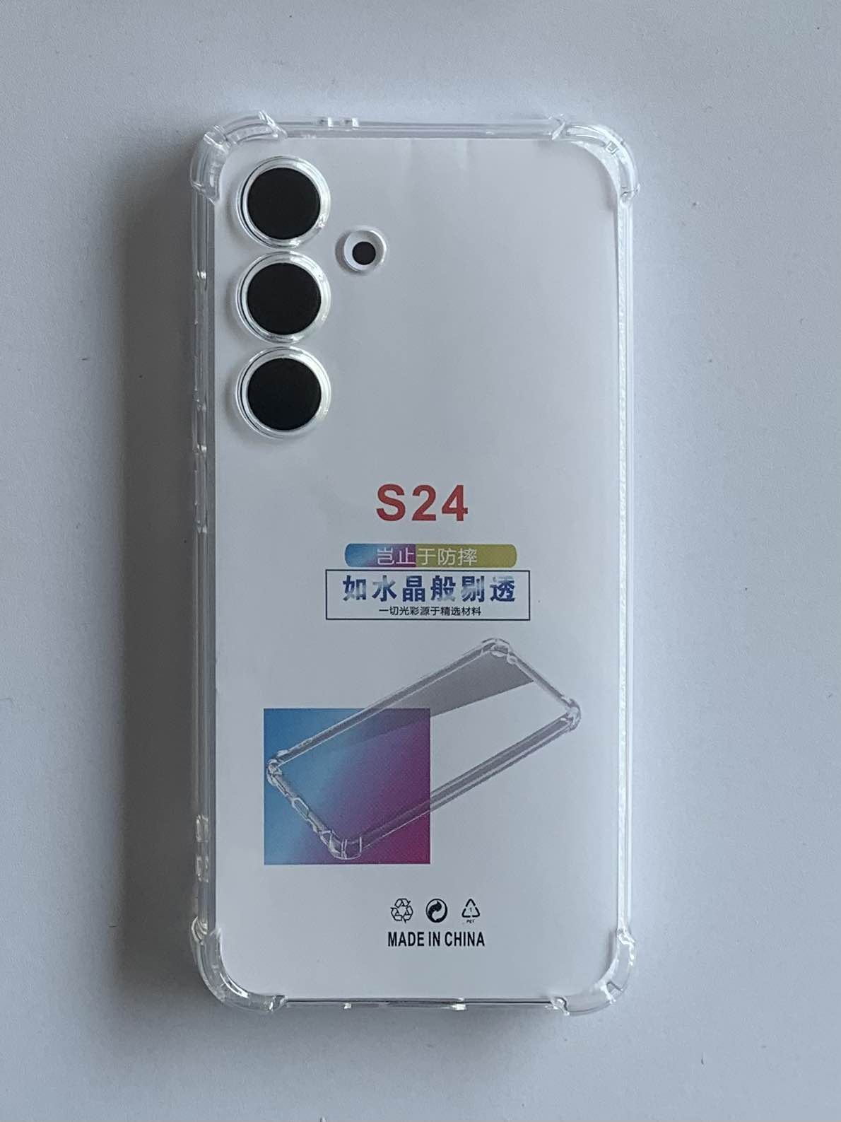 SAMSUNG Crystal Clear Transparent Shockproof Mobile Back Cover