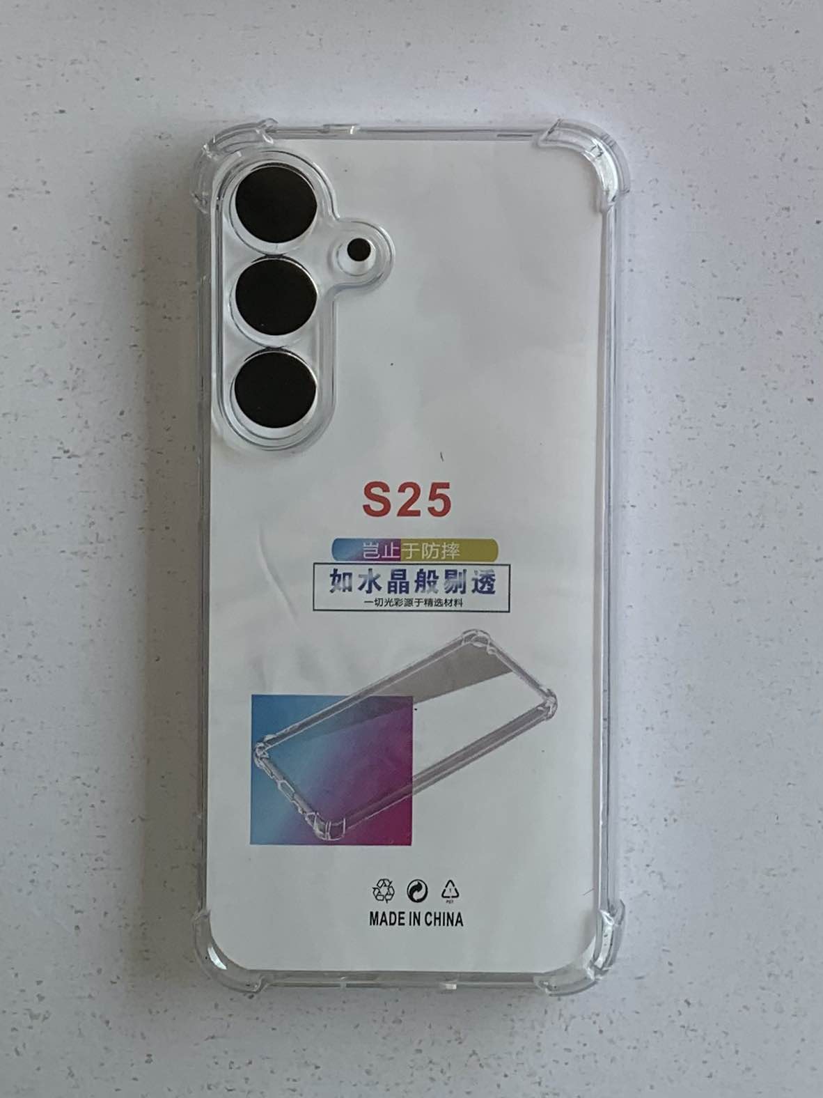 SAMSUNG Crystal Clear Transparent Shockproof Mobile Back Cover