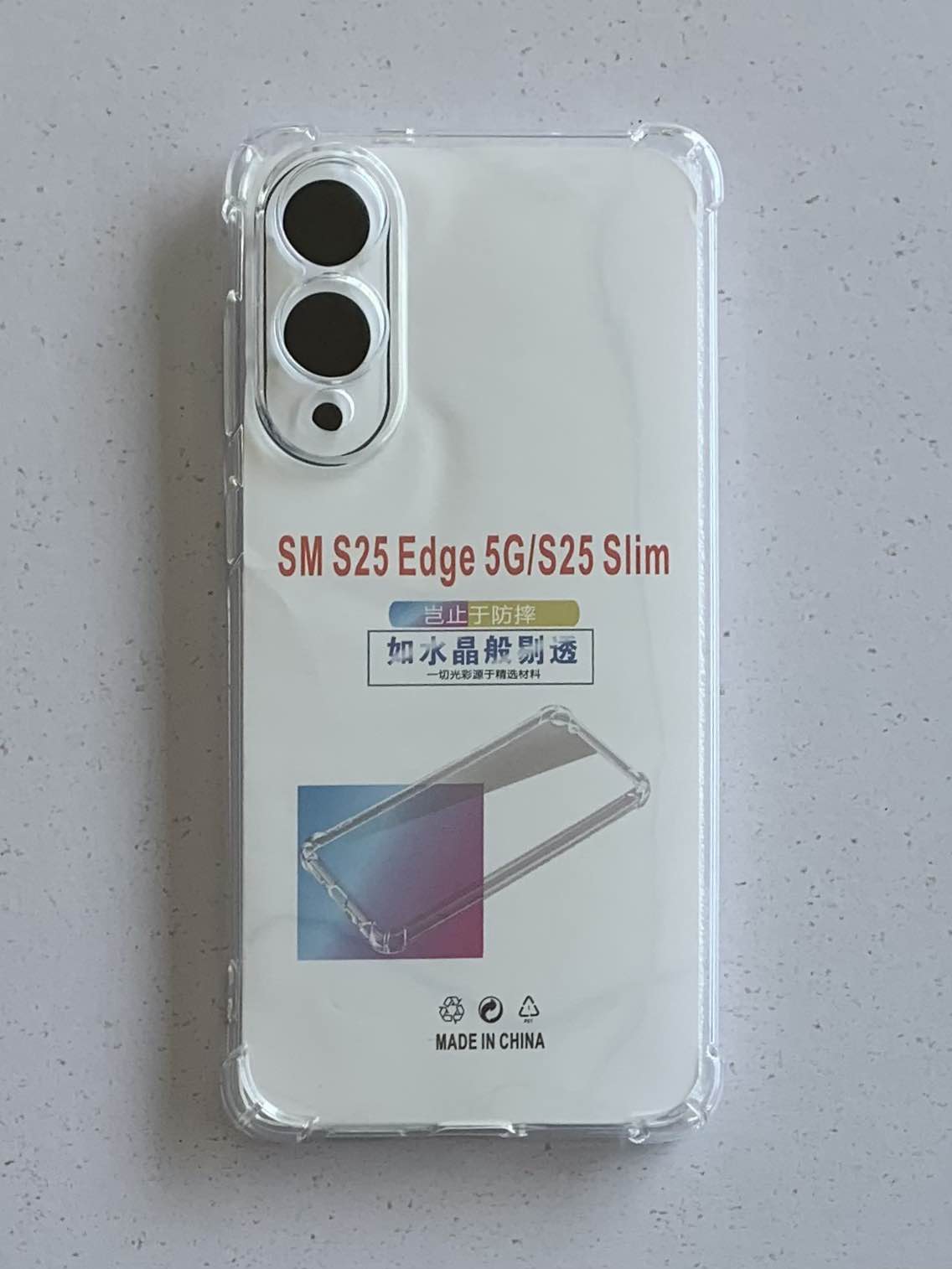 SAMSUNG Crystal Clear Transparent Shockproof Mobile Back Cover