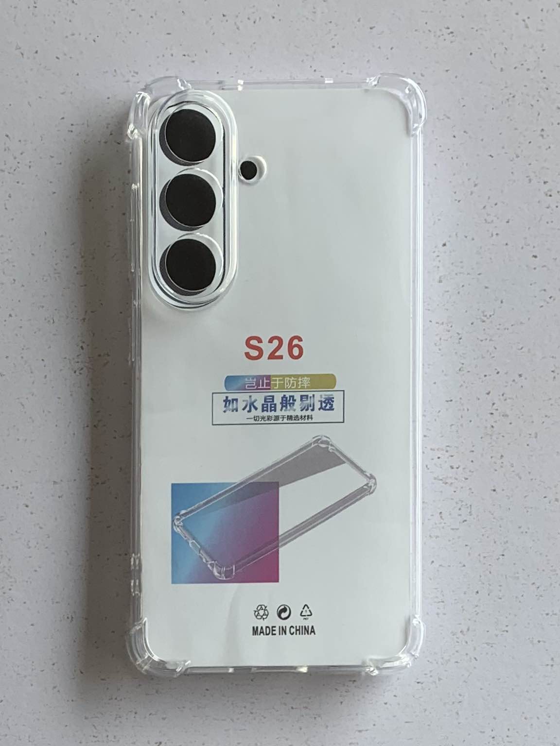 SAMSUNG Crystal Clear Transparent Shockproof Mobile Back Cover