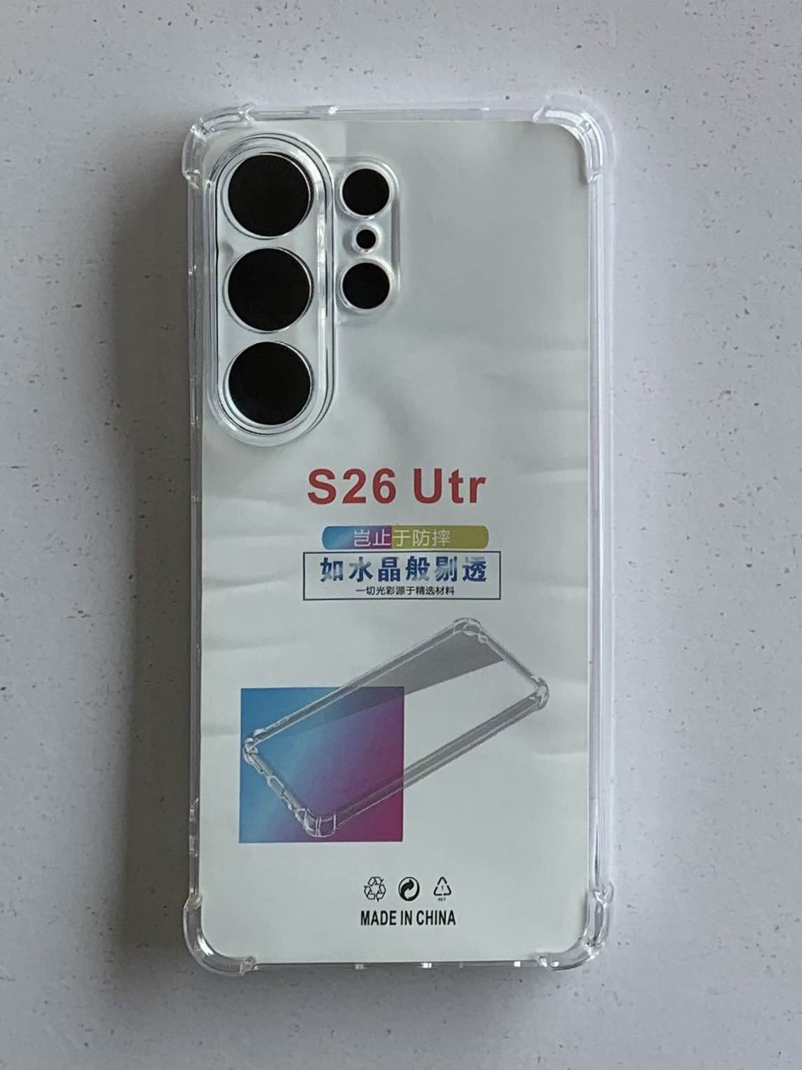 SAMSUNG Crystal Clear Transparent Shockproof Mobile Back Cover