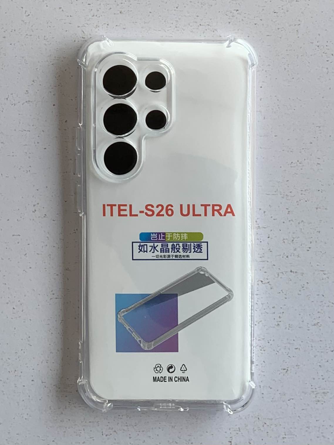ITEL Crystal Clear Transparent Shockproof Mobile Back Cover