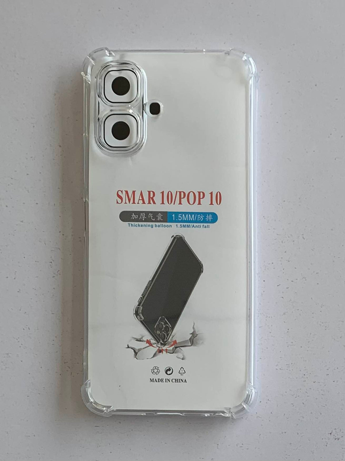 INFINIX Crystal Clear Transparent Shockproof Mobile Back Cover