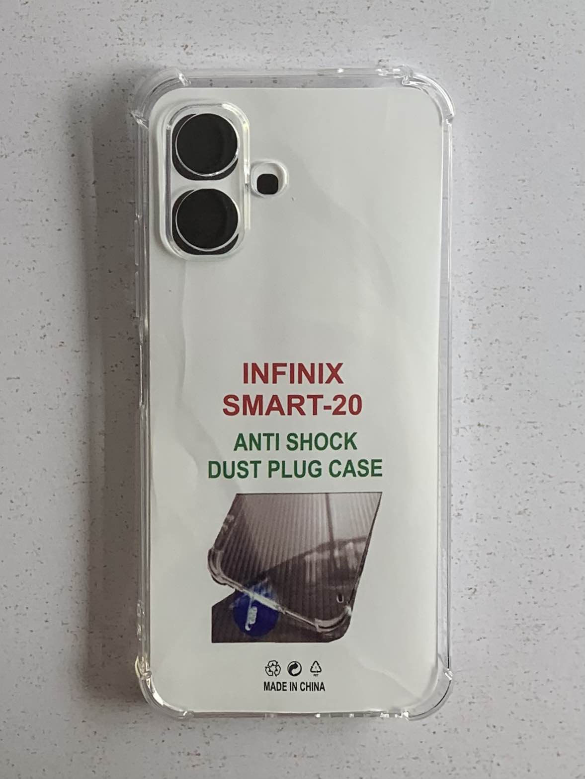 INFINIX Crystal Clear Transparent Shockproof Mobile Back Cover