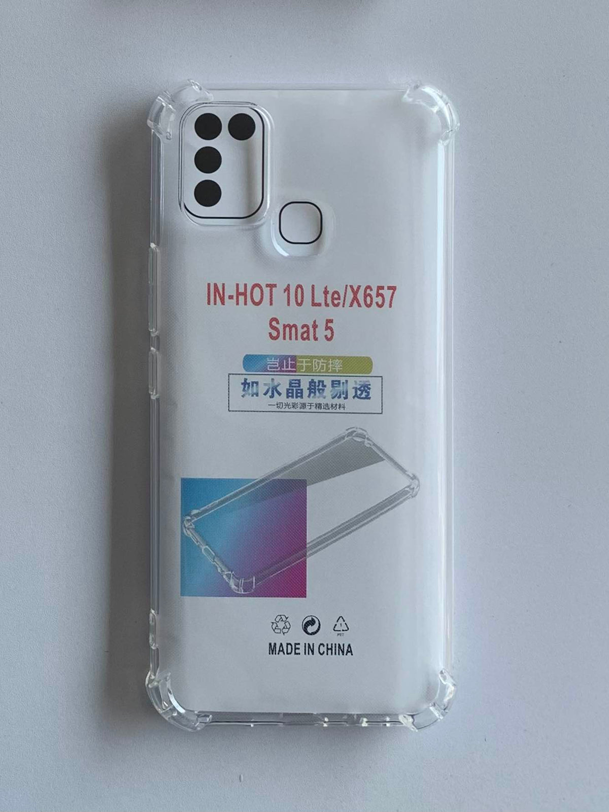 INFINIX Crystal Clear Transparent Shockproof Mobile Back Cover