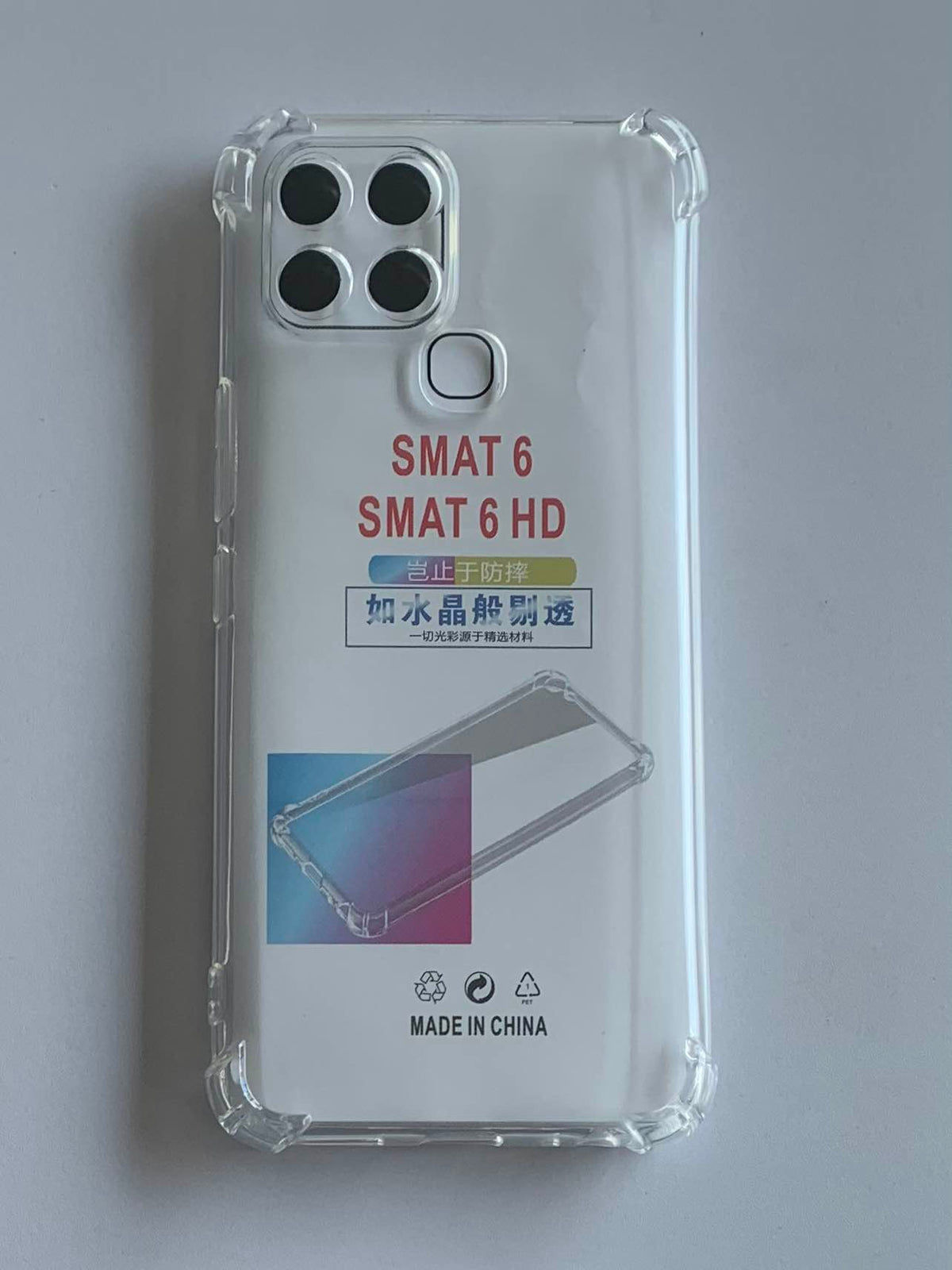 INFINIX Crystal Clear Transparent Shockproof Mobile Back Cover