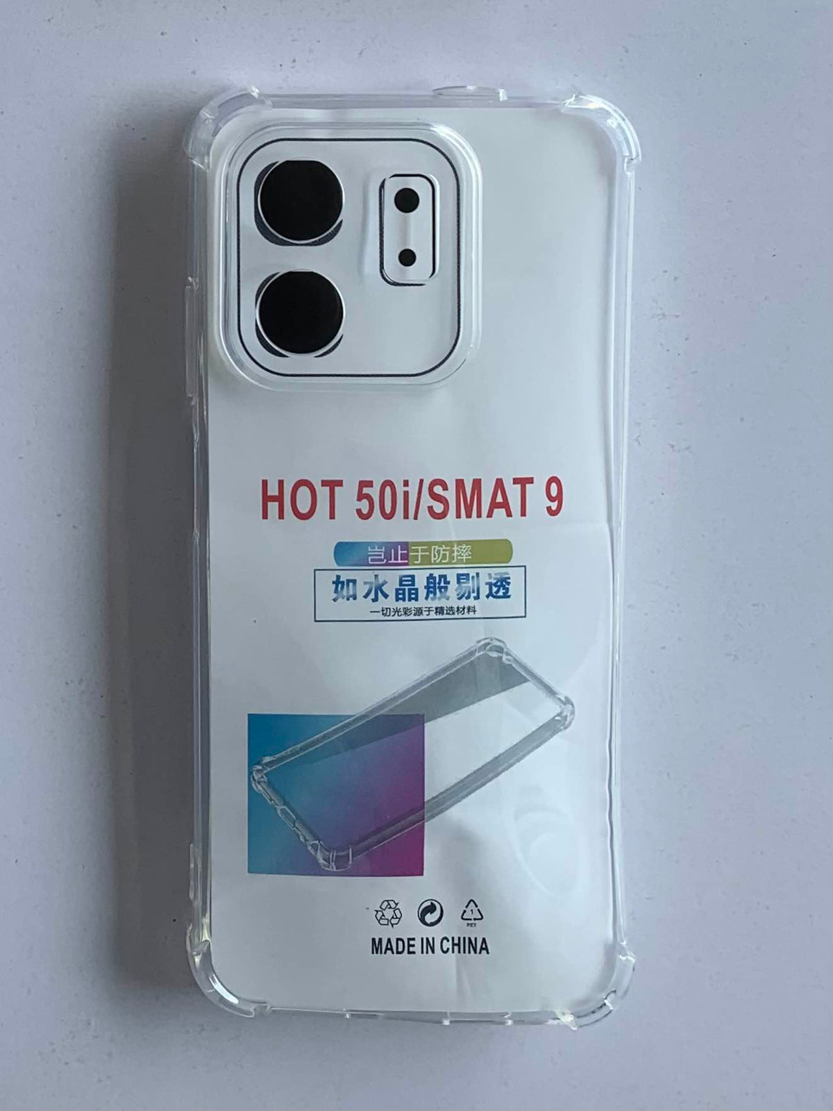 INFINIX Crystal Clear Transparent Shockproof Mobile Back Cover