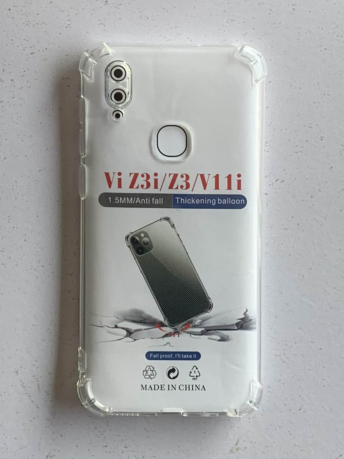VIVO Crystal Clear Transparent Shockproof Mobile Back Cover