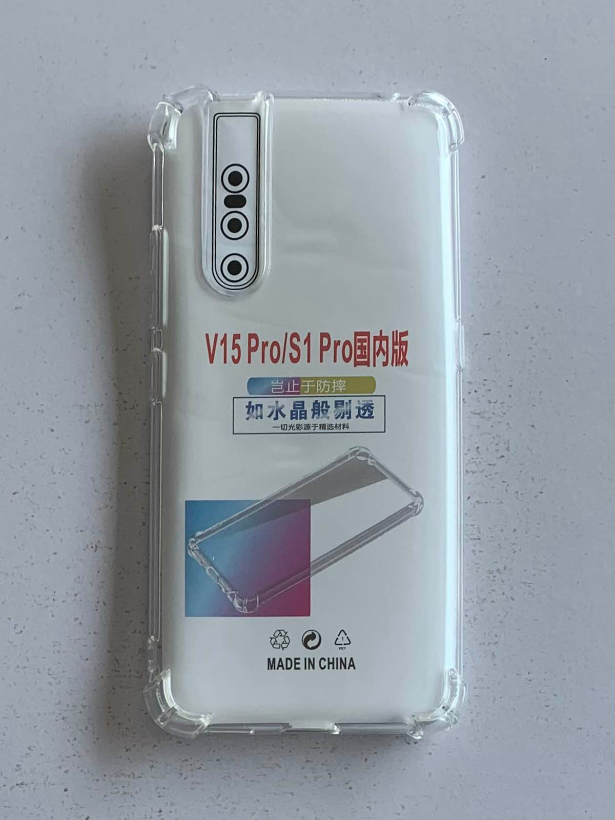 VIVO Crystal Clear Transparent Shockproof Mobile Back Cover