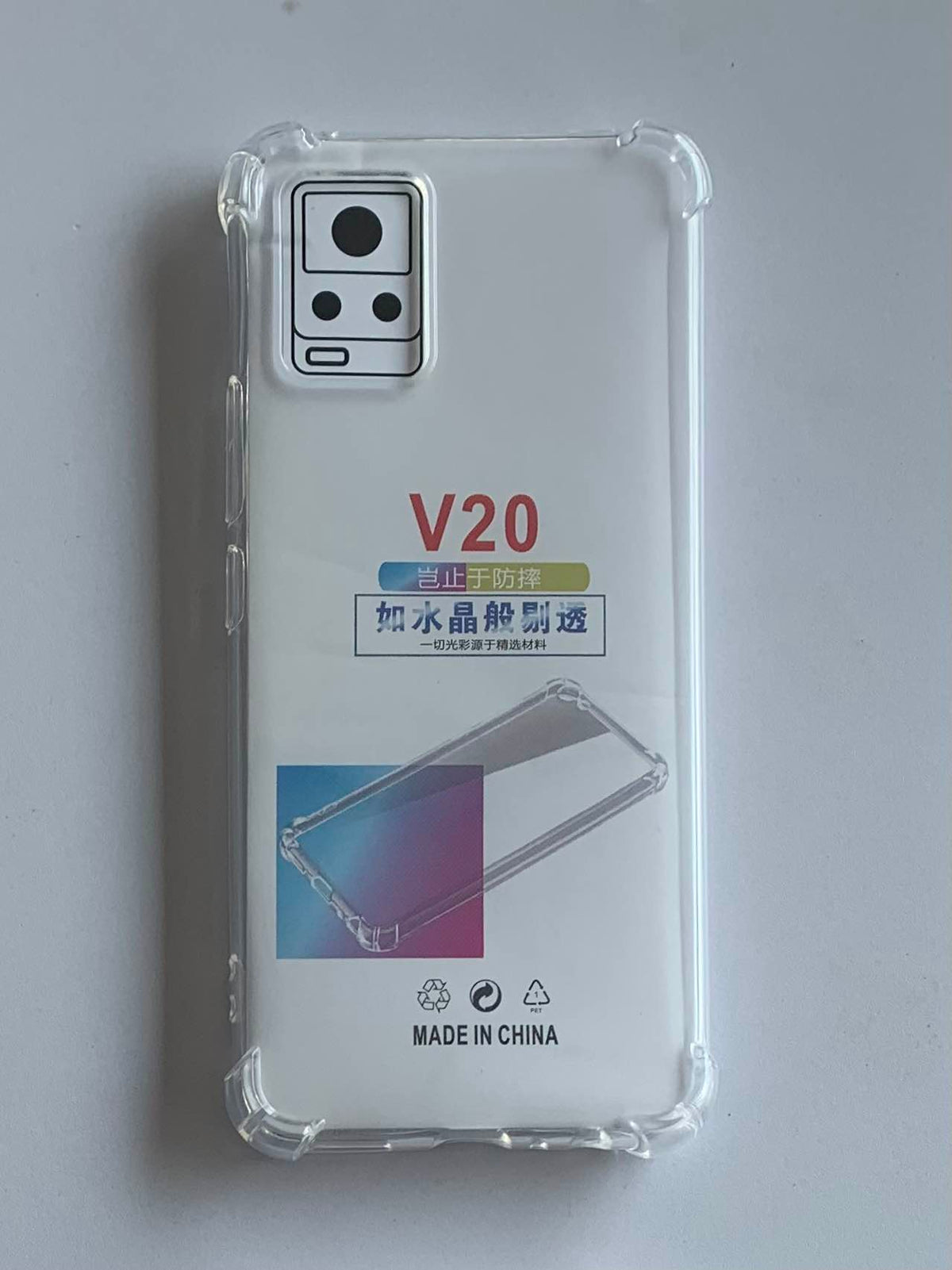 VIVO Crystal Clear Transparent Shockproof Mobile Back Cover