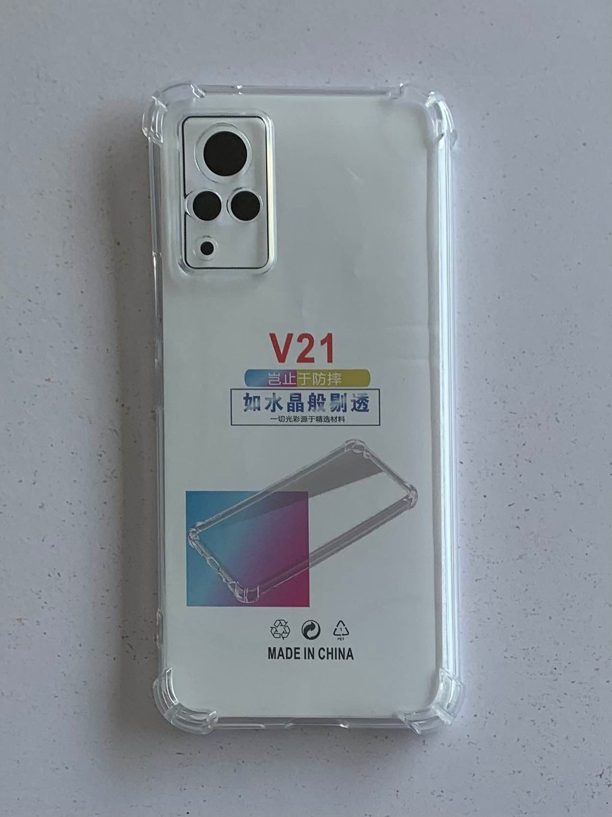 VIVO Crystal Clear Transparent Shockproof Mobile Back Cover