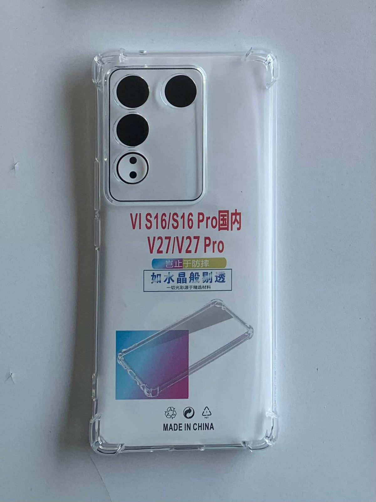 VIVO Crystal Clear Transparent Shockproof Mobile Back Cover
