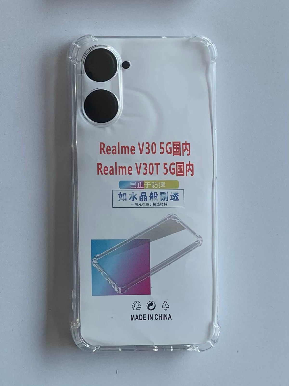 REALME Crystal Clear Transparent Shockproof Mobile Back Cover