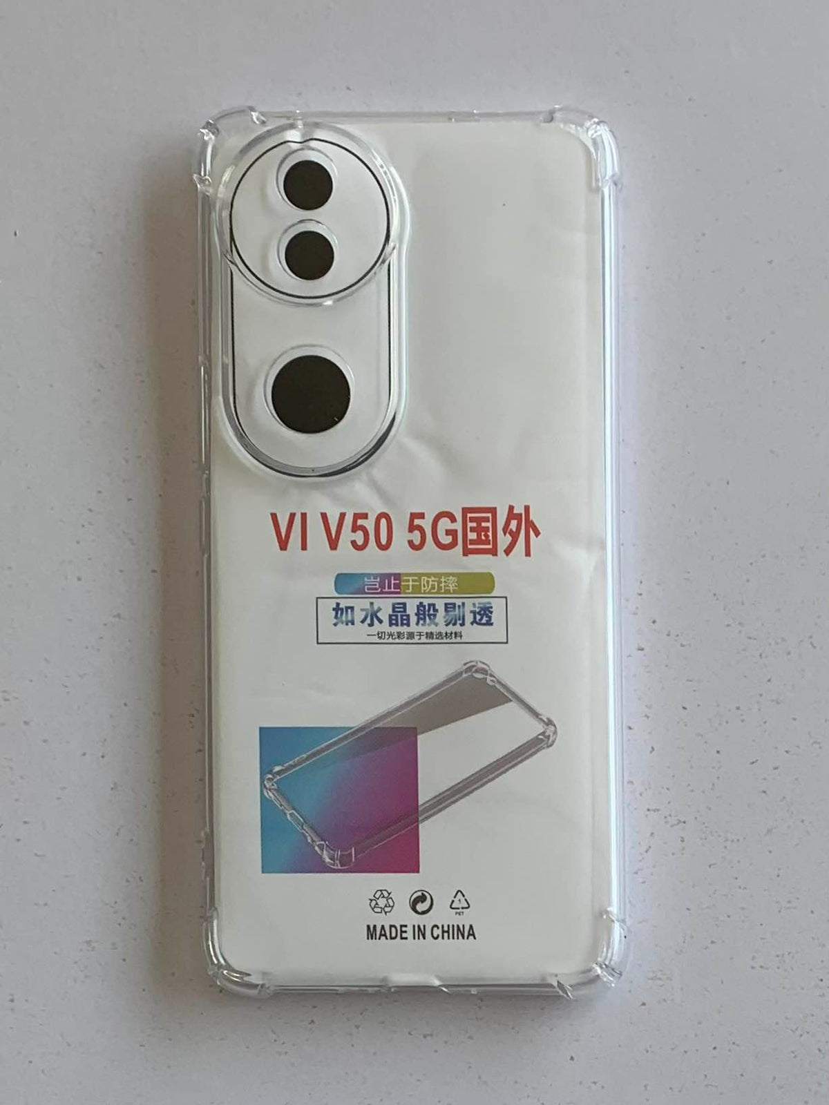 VIVO Crystal Clear Transparent Shockproof Mobile Back Cover
